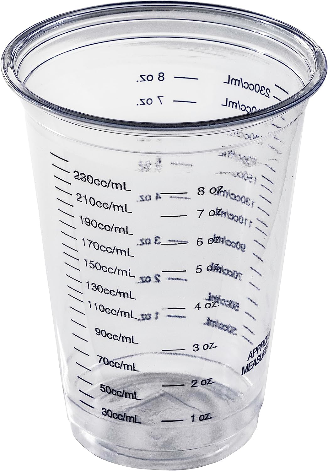 1000 Pack 10 oz Disposable Plastic Measuring Cups - Clear Graduated Cups for Cooking, Baking, Mixing Drinks, Resin, Paint & Stain - Precise ML/CC/OZ Measurements - Perfect for Kitchens, Bars, Labs & DIY Projects