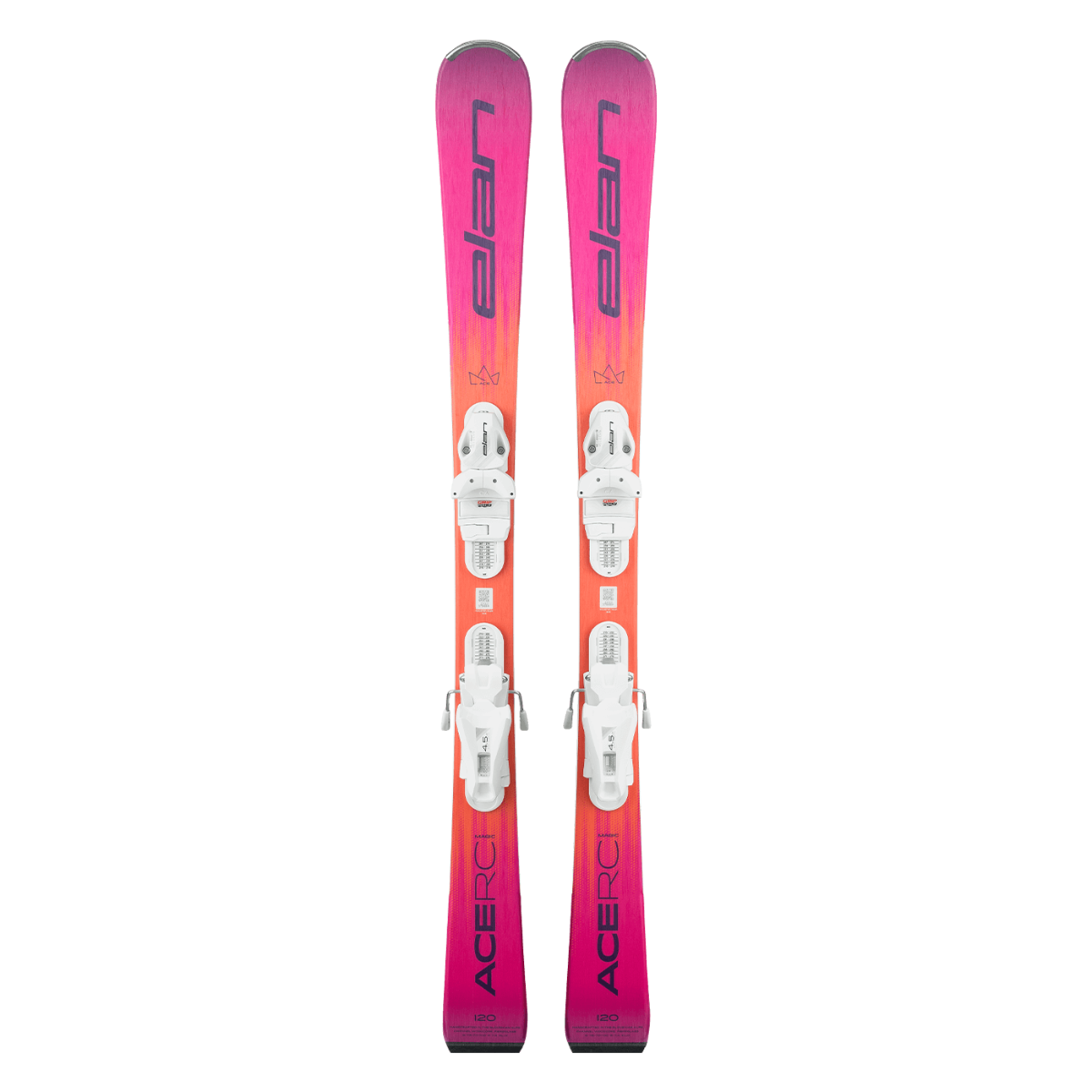 Elan RC MAGIC JRS Ski with EL 7.5 DB828022 Bindings 2026 - Perfect for Junior Skiers & All-Mountain Performance