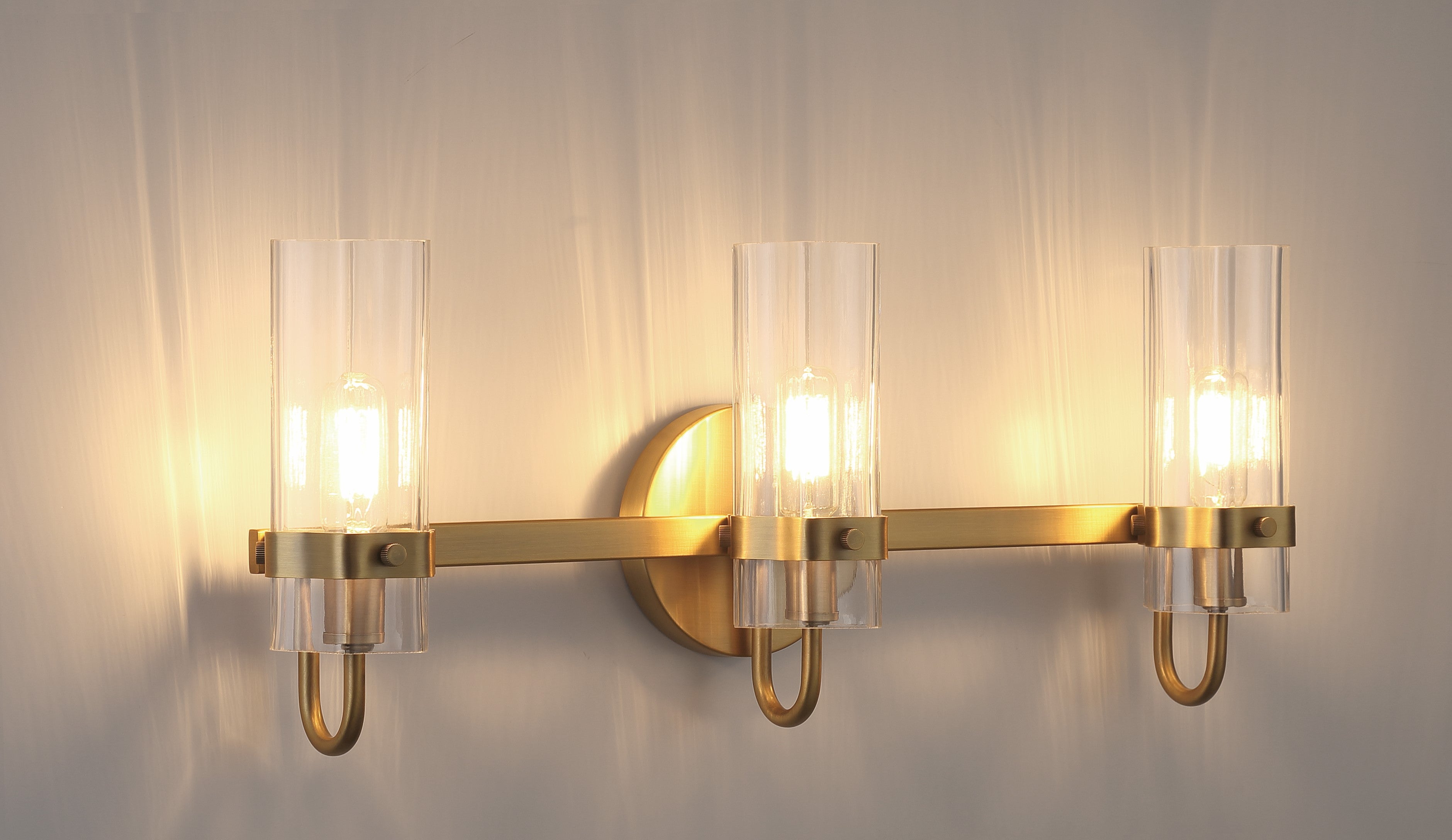 Tiffany Style Brass Vanity Light - Elegant Bathroom Sconce with Glass Shades for Makeup Mirror Lighting - Perfect for Bedroom, Bathroom, and Dressing Room Decor