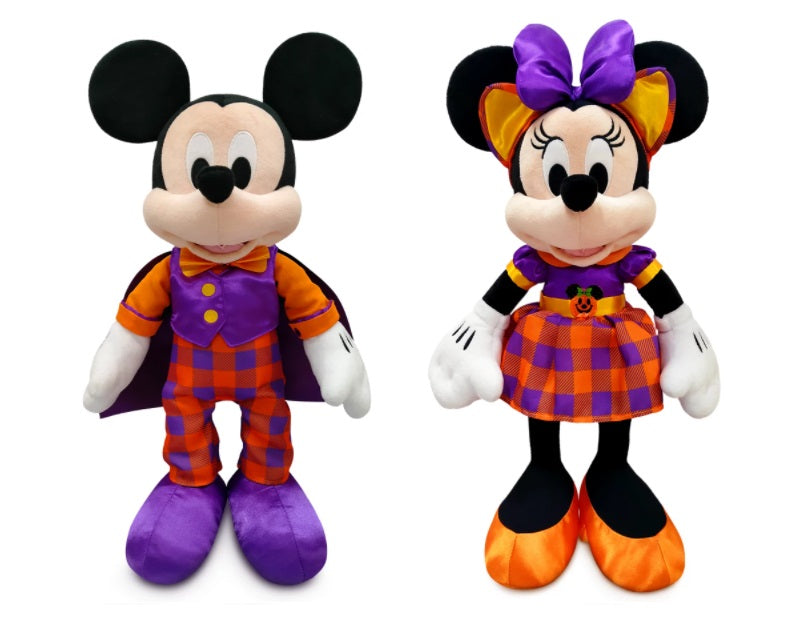 Disney Mickey & Minnie Mouse Halloween 2021 Plush Stuffed Animals - Cute Collectible Toys for Kids, Halloween Decorations & Gift Ideas