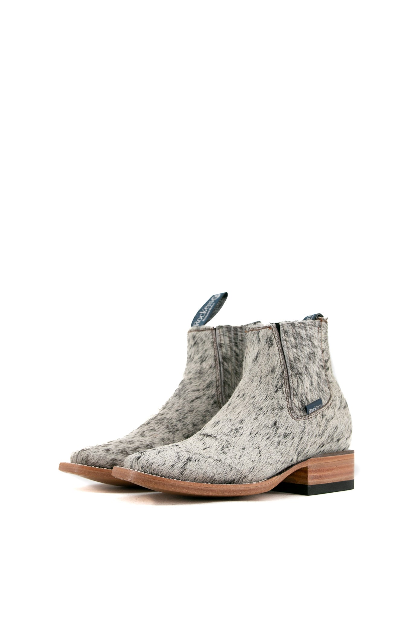 Women's Cowhide Square Toe Ankle Boots - Size 5, Comfortable & Stylish Western Booties for Everyday Wear - Perfect for Office, Dating & Casual Outfits