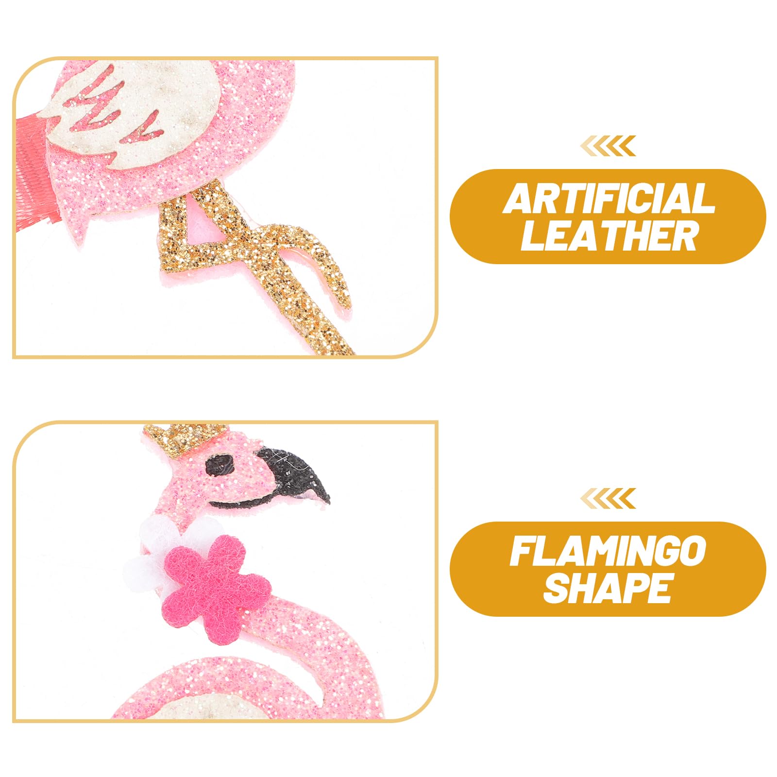 Amosfun Flamingo Hair Clips for Girls & Teens - Pink Hair Barrettes & Hairpins for School, Parties & Everyday Styling