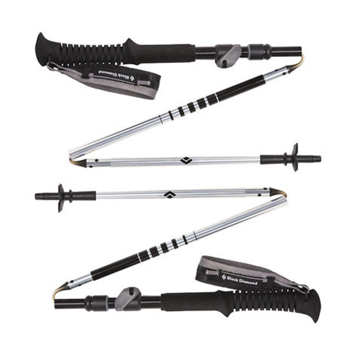 FLZ Lightweight Adjustable Trekking Poles for Hiking, Backpacking & Walking - Collapsible Aluminum Hiking Sticks with Comfortable Cork Grips & Anti-Shock Tips - Perfect for Mountain Trails, Camping & Outdoor Adventures