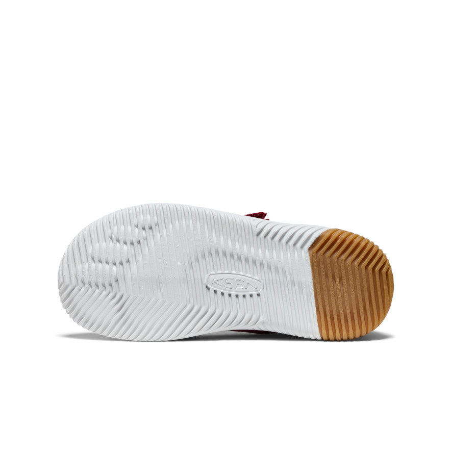 KNX Knit Double Strap Sneakers for Big Kids - Beaujolais/Raspberry Color | Comfortable School Shoes & Casual Playtime Footwear