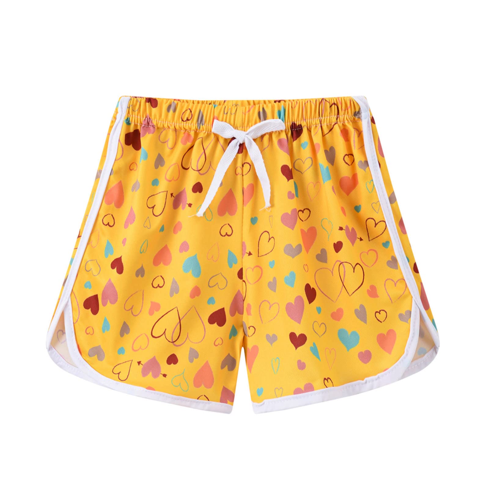 OCCOKO Toddler Boys Girls Cartoon Floral Printed Athletic Shorts - Soft Cotton Kids Sports Shorts for Beach, Playground & Summer Activities (9-12 Months) OC2205190159