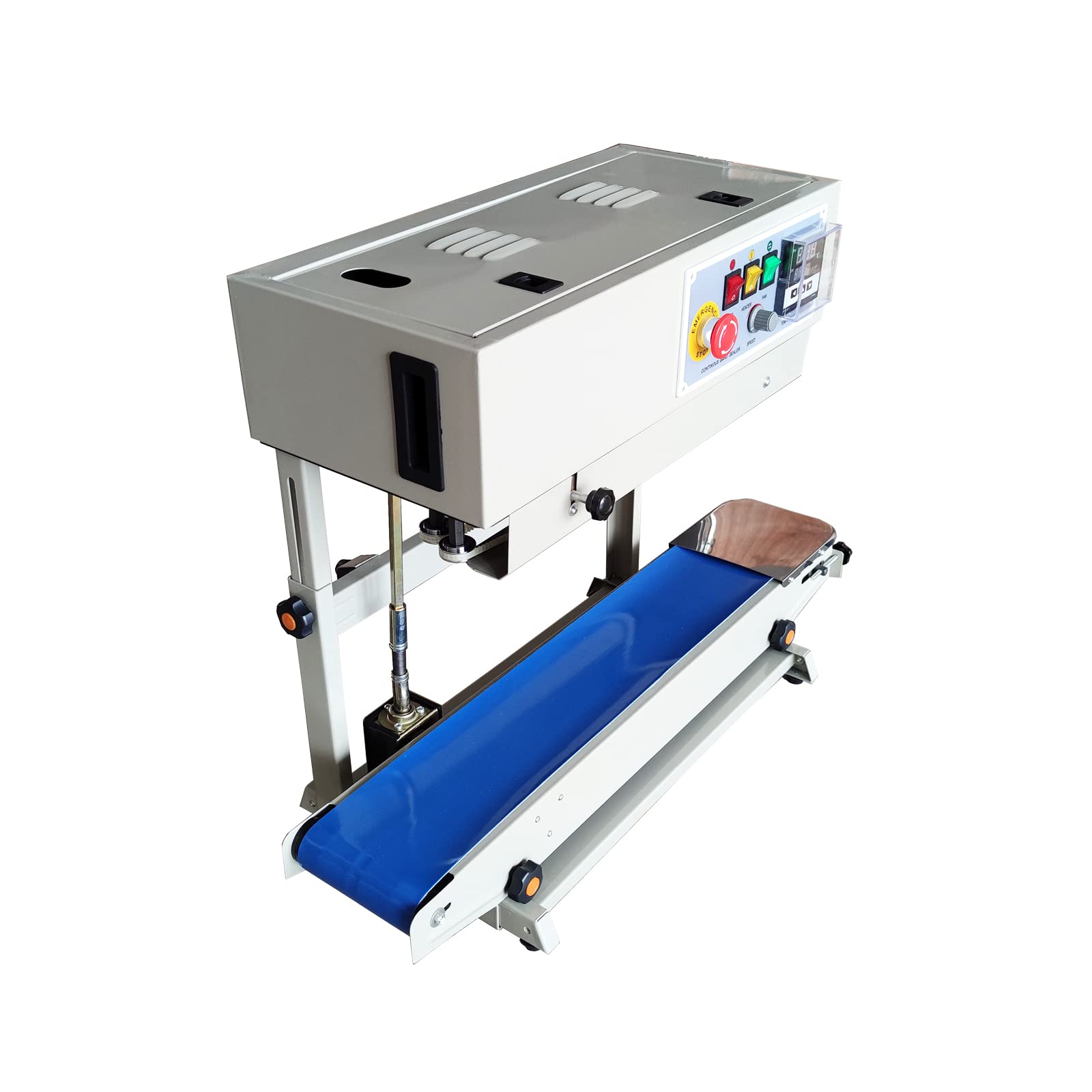 INTBUYING FR-880 85W Automatic Continuous Bag Sealing Machine - Vertical Band Sealer for PVC Membrane Bags & Films (110V) | Ideal for Food Packaging, Retail & Industrial Use