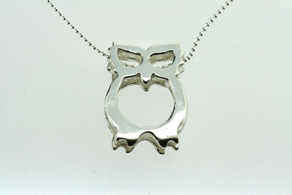 Owl Pendant Necklace with 55cm Ball Chain - Elegant Jewelry for Women, Gift for Her, Perfect for Everyday Wear and Special Occasions