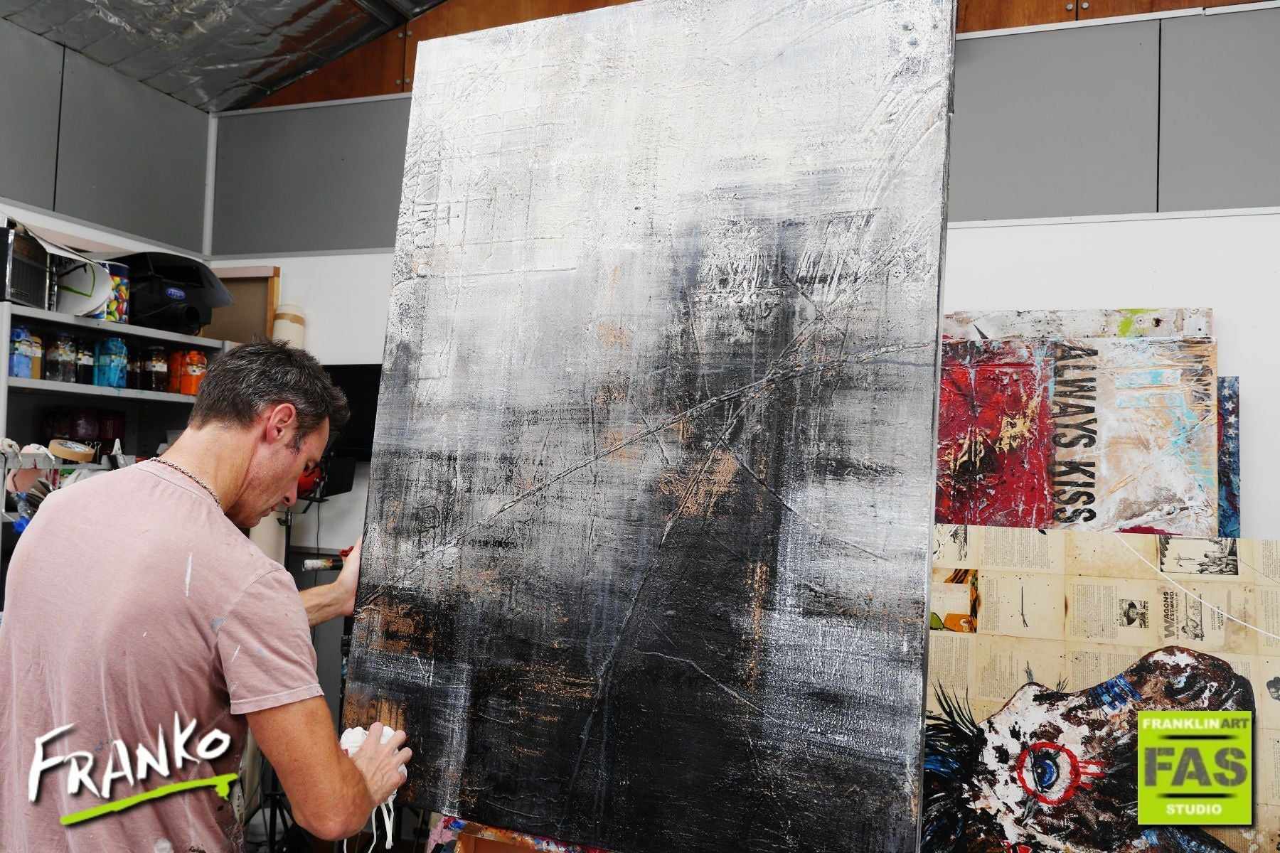 Bronze Age 140cm x 100cm Grey Black Abstract Canvas Art - Modern Wall Decor for Living Room, Bedroom & Office