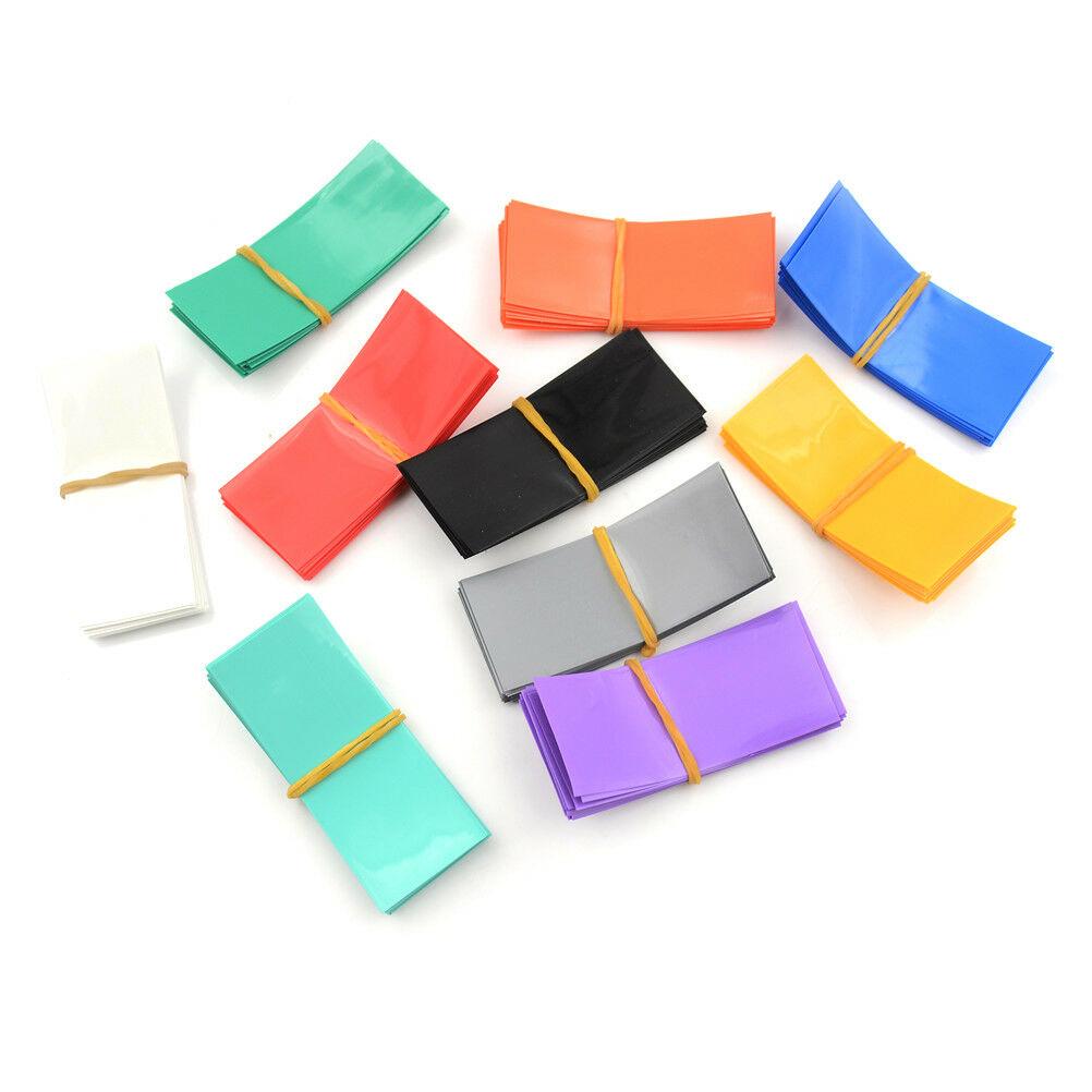 Premium 18650 Battery Wraps - Heat Shrink Tube Sleeves for Li-ion Batteries (10-Pack) - DIY Battery Repair & Customization - Perfect for Vape Mods, Flashlights, and Electronic Devices