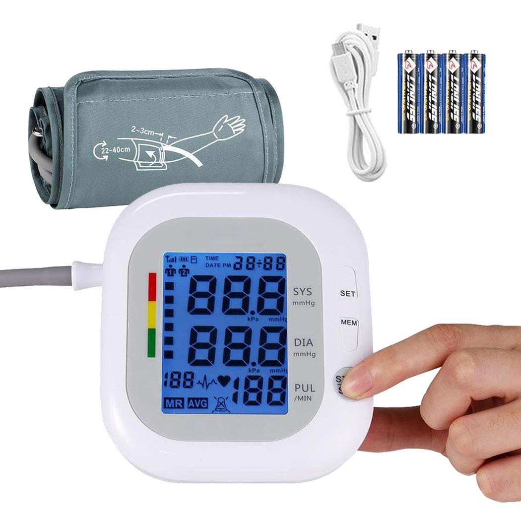 Automatic Digital Blood Pressure Monitor with Large Cuff (9