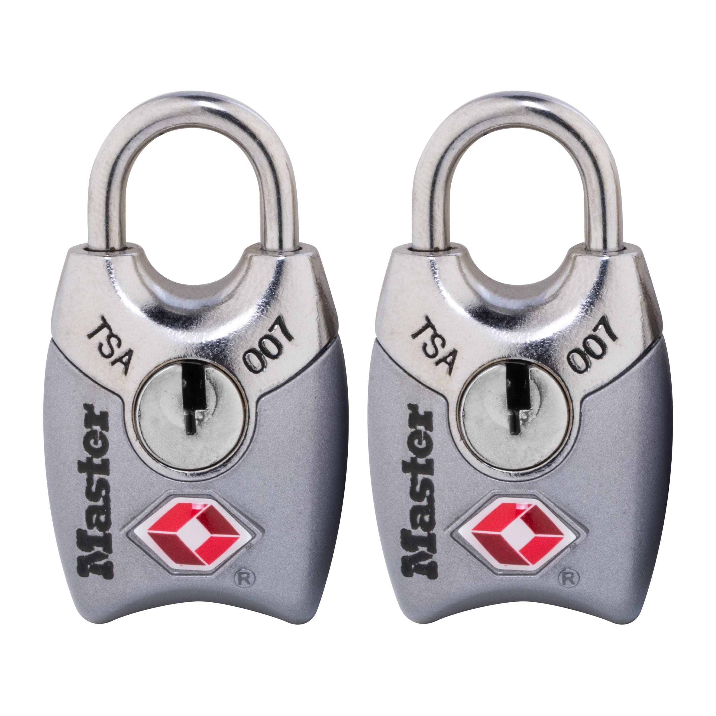 Master Lock 4689T TSA Approved Keyed Padlock (2-Pack) & 4688D Combination Luggage Lock (Blue) - Secure Travel Essentials for Suitcases, Backpacks, and Gym Bags