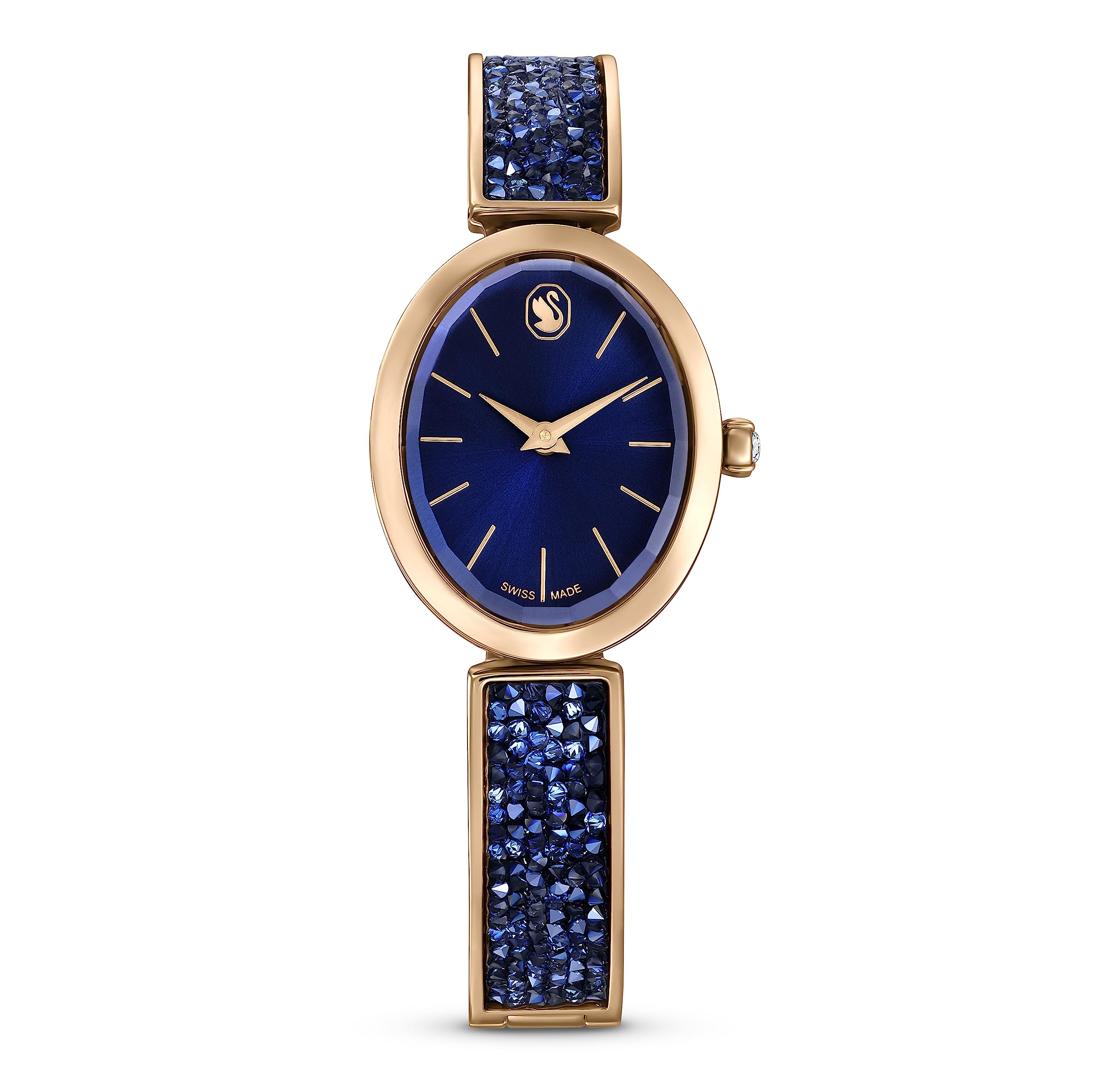 Swarovski Crystal Oval Watch for Women - Swiss Made Luxury Timepiece - Perfect for Gifts, Parties & Special Occasions