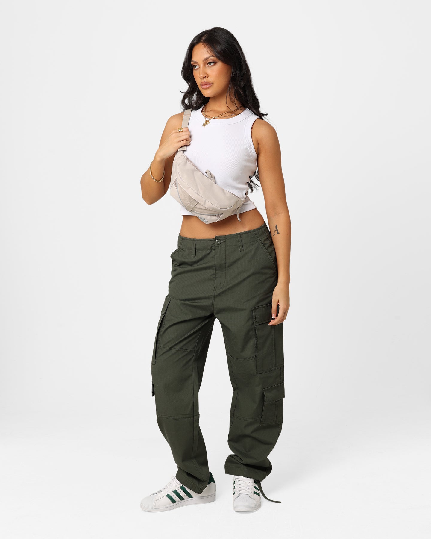 Adidas Waist Bag for Women & Men - Wonder Beige Crossbody Fanny Pack for Travel, Hiking & Everyday Use