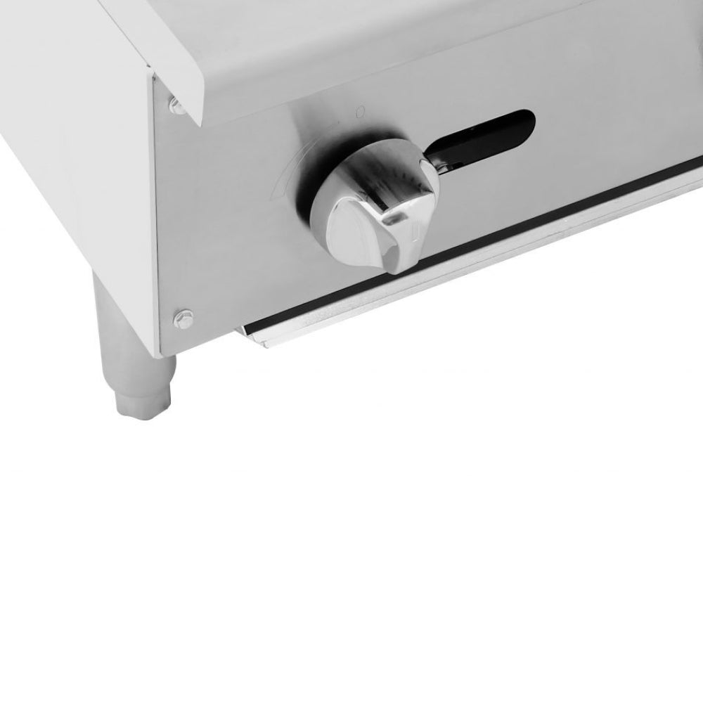 Atosa ATCB 36 36-Inch Countertop Radiant Natural Gas Charbroiler - 105,000 BTU Commercial Grill for Restaurants, Diners & Outdoor BBQ Cooking
