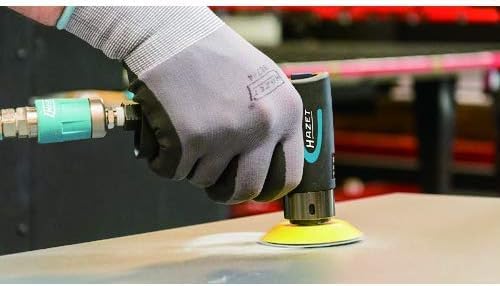 HAZET 9033N-5 Mini Orbital Sander Set - Compact Power Tool for Woodworking, Metal Polishing & DIY Projects - Perfect for Home Workshop, Auto Body Repair & Crafting