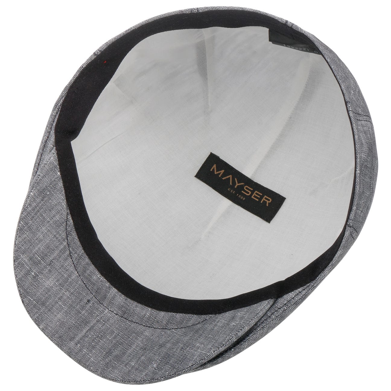 Mayser Sidney Linen Flat Cap for Men - Classic Summer Hat for Outdoor Activities, Travel & Casual Wear