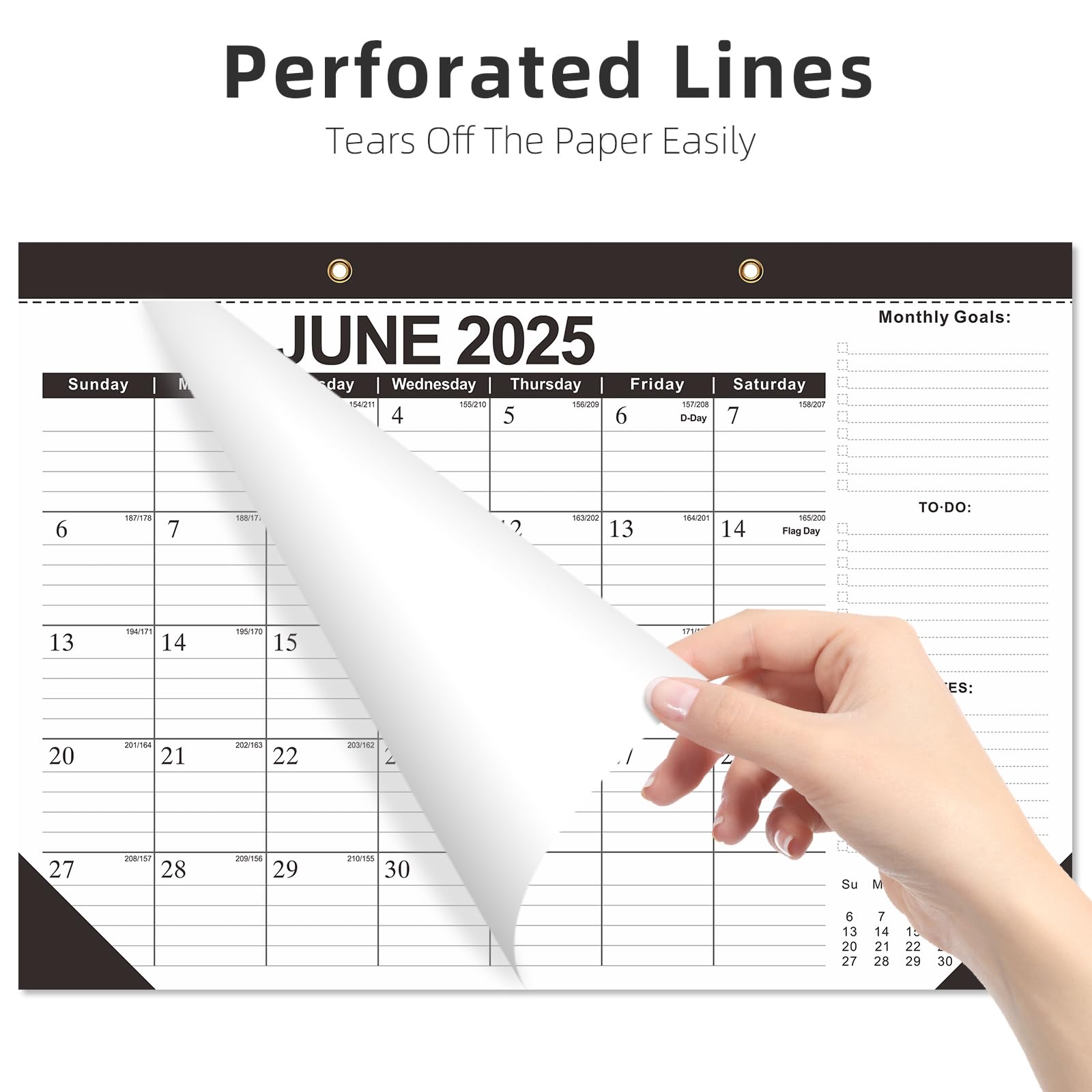 BHR 2025-2026 18-Month Large Desk & Wall Calendar Planner (17