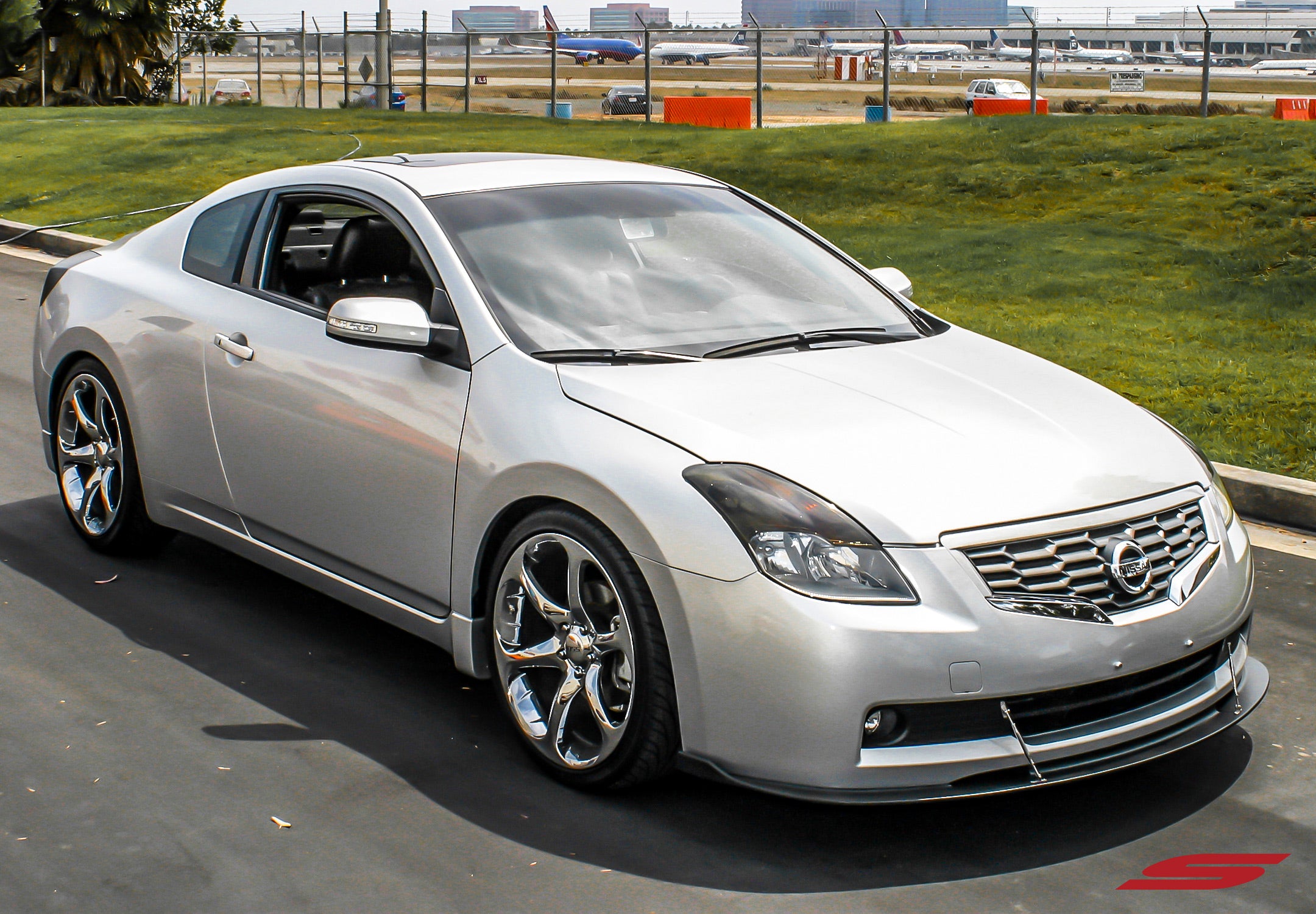 2008-2009 Nissan Altima Coupe Front Bumper Lip Splitter Spoiler - 108344SP - Enhance Style & Aerodynamics for Street Racing & Car Shows