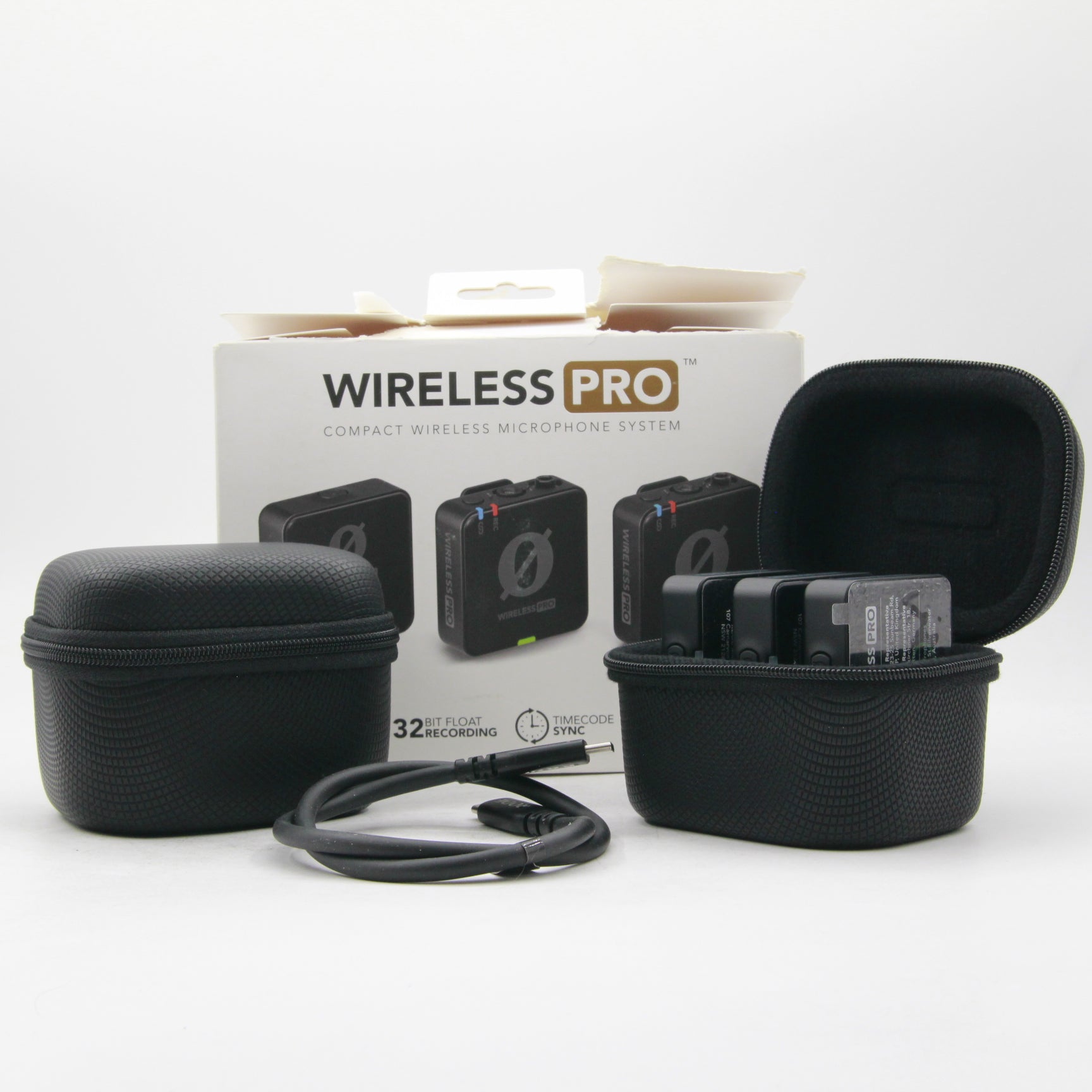 Rode Wireless PRO 2-Person Wireless Lavalier Microphone System with 2.4GHz Technology & Built-in Recorder - Perfect for Interviews, Vlogging, and Live Streaming