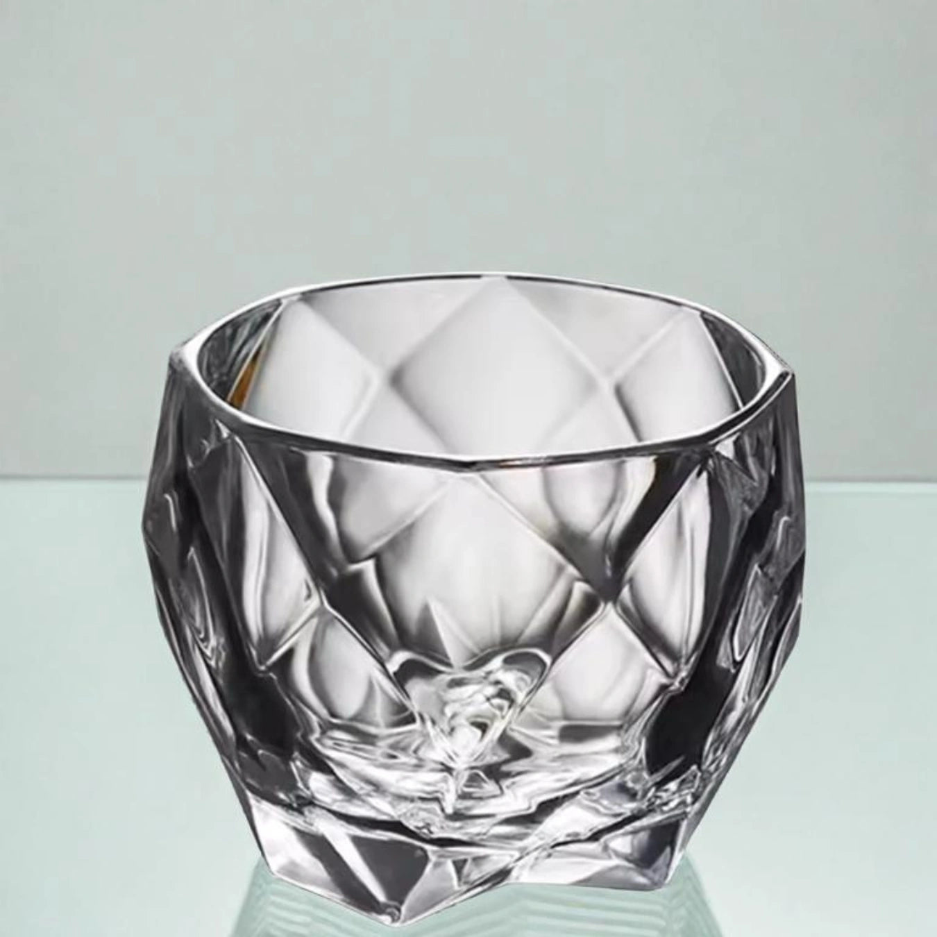 Premium Diamond Pattern Whisky Glass Set - 350ml Heavy Base Tumbler for Scotch, Bourbon & Whiskey - Perfect for Home Bar, Gifts & Cocktail Parties
