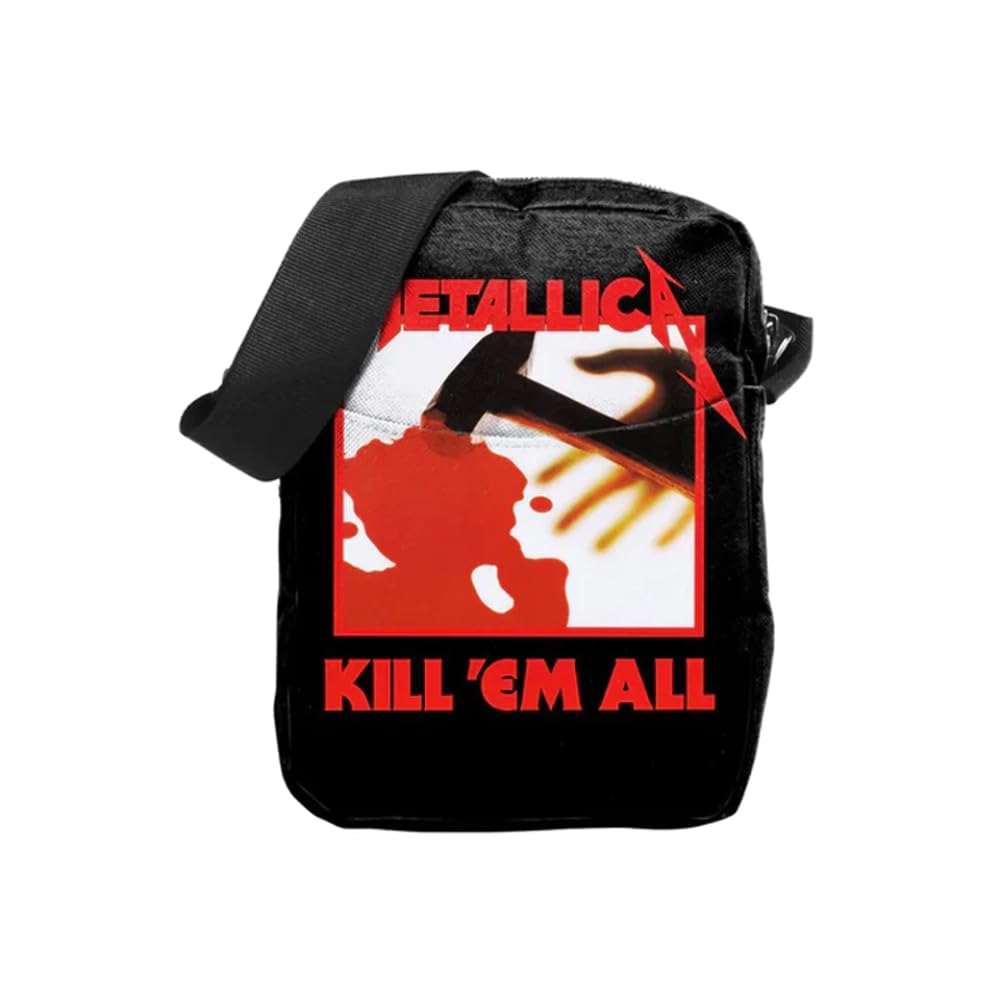 Metallica Kill 'Em All Crossbody Bag for Men & Women - Stylish & Durable Music Band Merchandise - Perfect for Concerts, Travel & Everyday Use