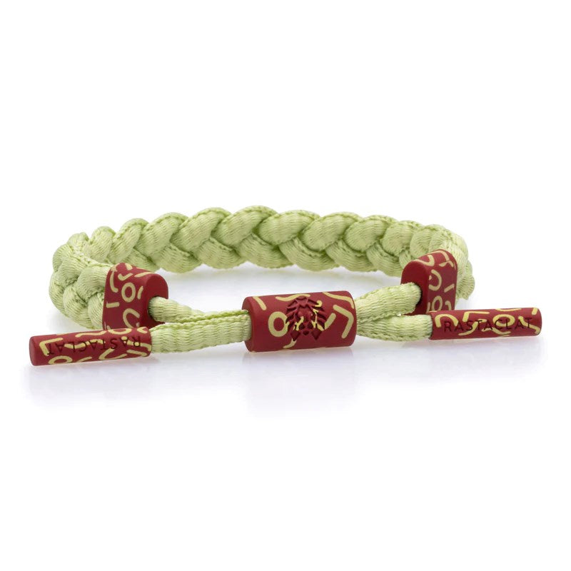 Rastaclat Palisades Status S/M Light Green Wristband - Stylish Unisex Bracelet for Men & Women - Perfect for Casual Wear, Sports & Outdoor Activities