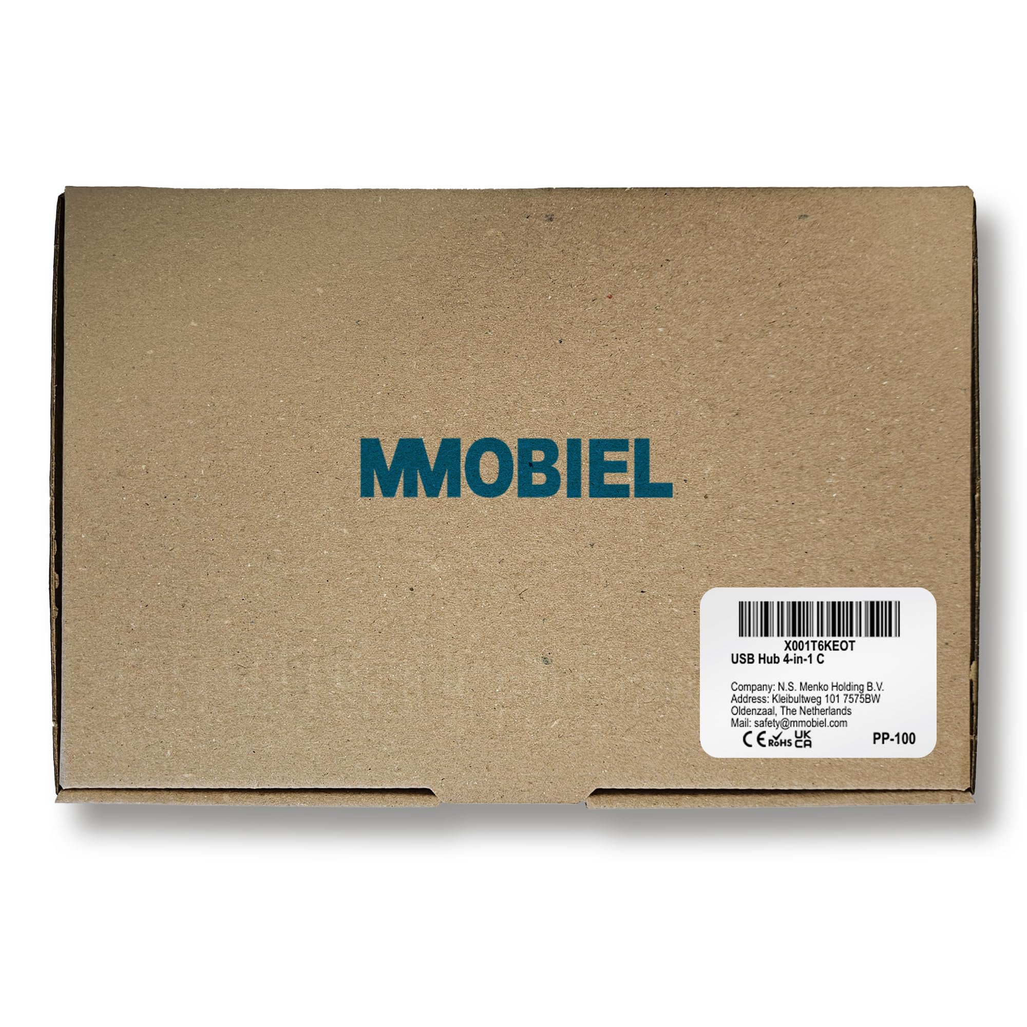 MMOBIEL USB-C to 4-Port USB 3.0 Hub - 5Gbps High-Speed Data Transfer - Aluminum Multi-Port Adapter for MacBook, iPad Pro, Dell, Samsung - Perfect for Office, Travel & Home Workspaces