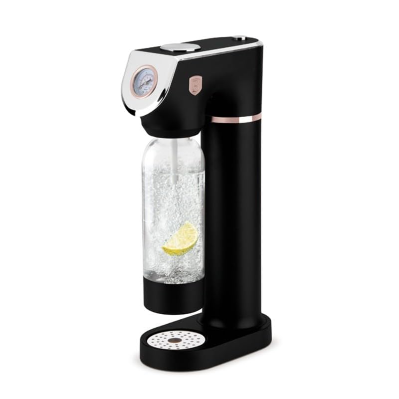 BERLINGER HAUS Sodabar Soda Maker Machine with 2 Glass Bottles - Black Rose Collection | Eco-Friendly & Easy to Use for Sparkling Water, Homemade Soda & Cocktails | Perfect for Home, Office & Parties