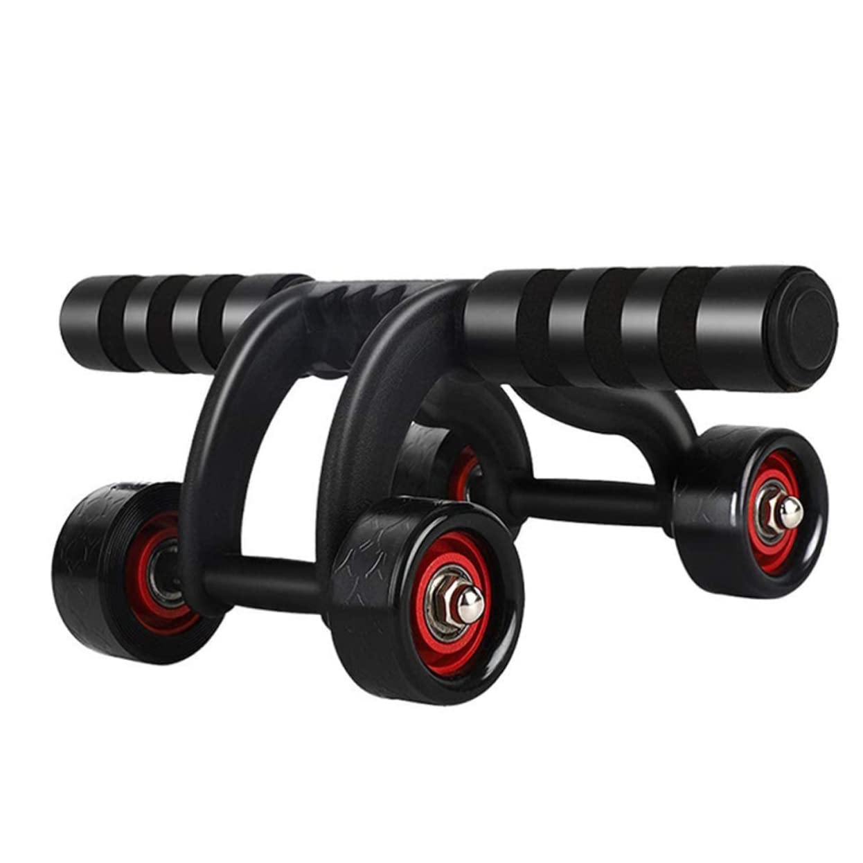 Obelunrp 4-Wheel Ab Roller for Core Workouts - Abdominal Exercise Wheel for Men & Women - Home Gym Equipment for Abs Training - Perfect for Home, Office & Fitness Enthusiasts
