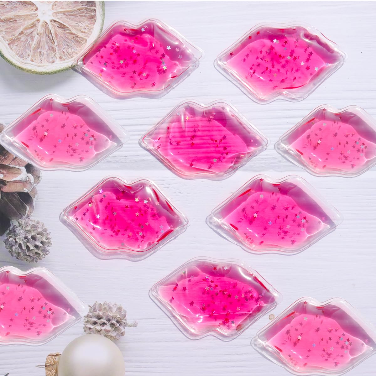 Reusable Lip Ice Pack for Swelling Relief - 30pcs Gel Ice Pads for Lip Filler Aftercare, Pain Relief & Anti-Aging | Perfect for Post-Procedure Care, Cosmetic Recovery & Daily Lip Care