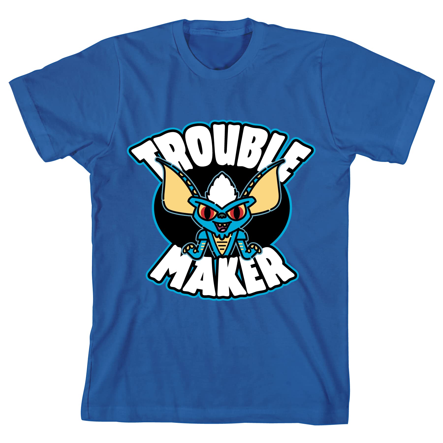 Gremlins Trouble Maker Spike Boy's Royal Blue T-Shirt | Fun Movie Character Graphic Tee for Kids & Fans | Perfect for Halloween, Cosplay & Casual Wear