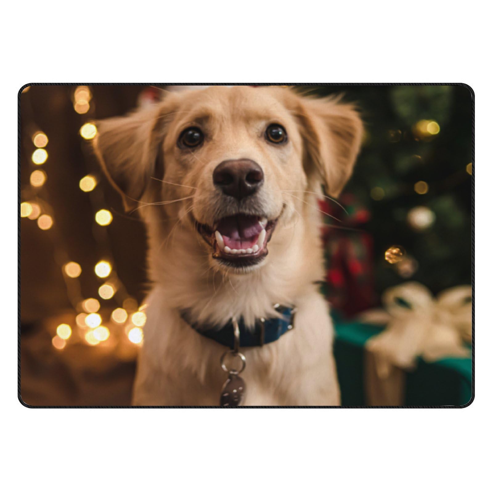 XOLLAR 72 x 48 Inch Large Kids Playmat Rug - Soft Christmas Themed Nursery Rug for Baby & Dog | Playroom, Living Room, Bedroom Floor Mat for Toddlers & Pets
