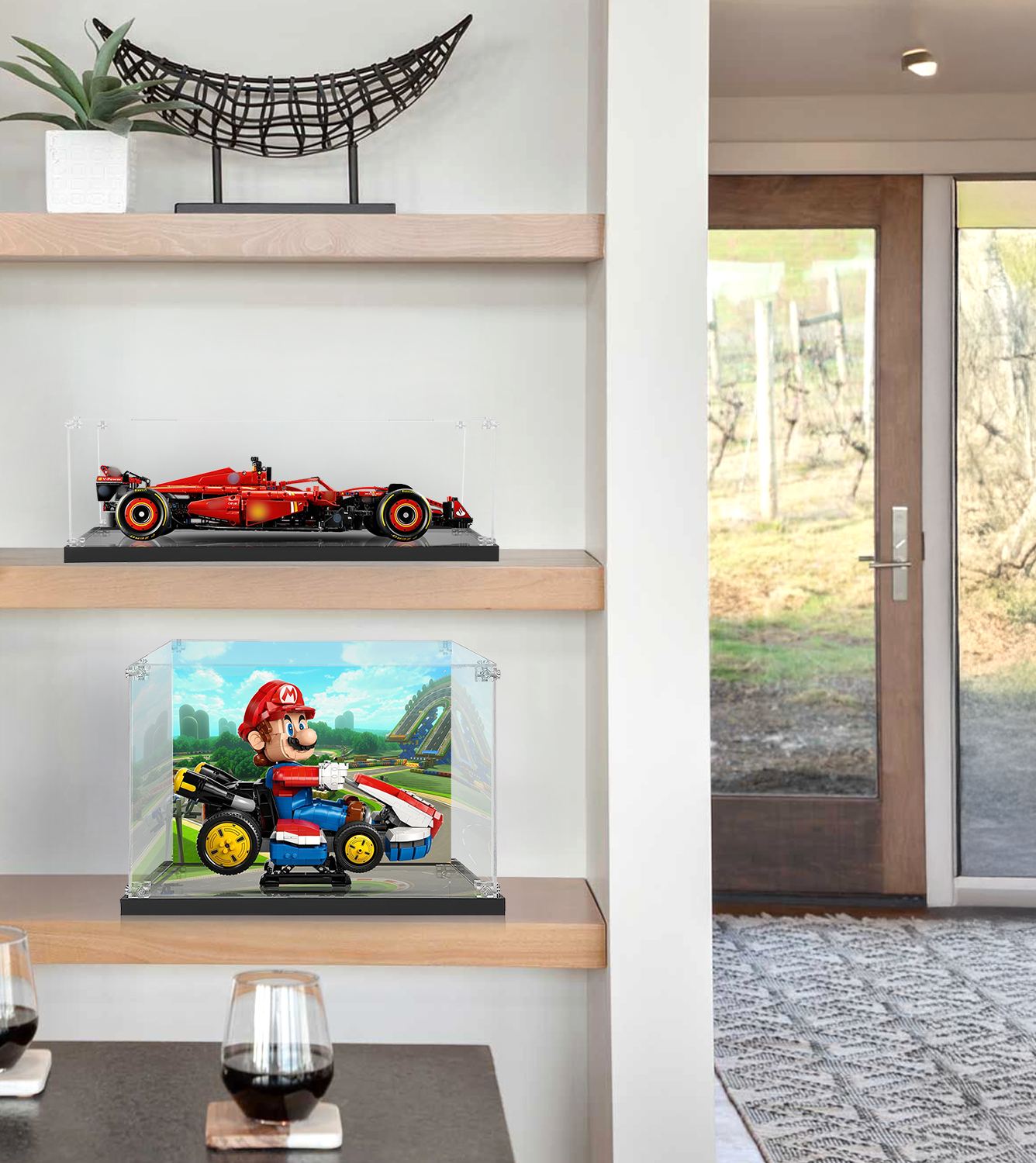 LEGO® Super Mario™ Mario Kart™ Display Case for 72037 Set - Protective Showcase for Collectible Mario & Standard Kart - Perfect for Home Decor, Office Display, and LEGO® Enthusiast Collections