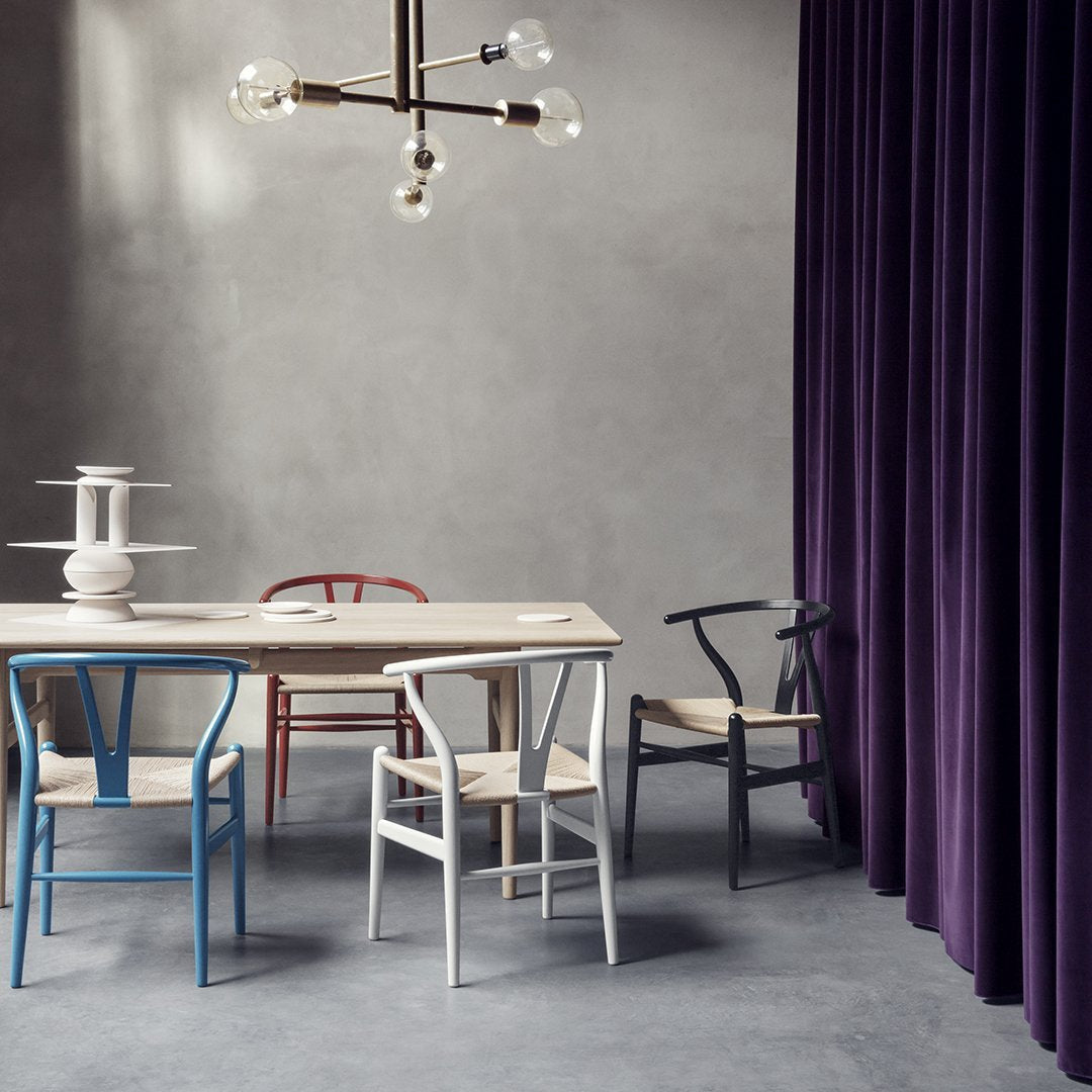 CH24 Wishbone Chair by Hans J. Wegner | Modern Scandinavian Dining Chair in Soft Colors | Perfect for Dining Rooms, Kitchens & Home Offices