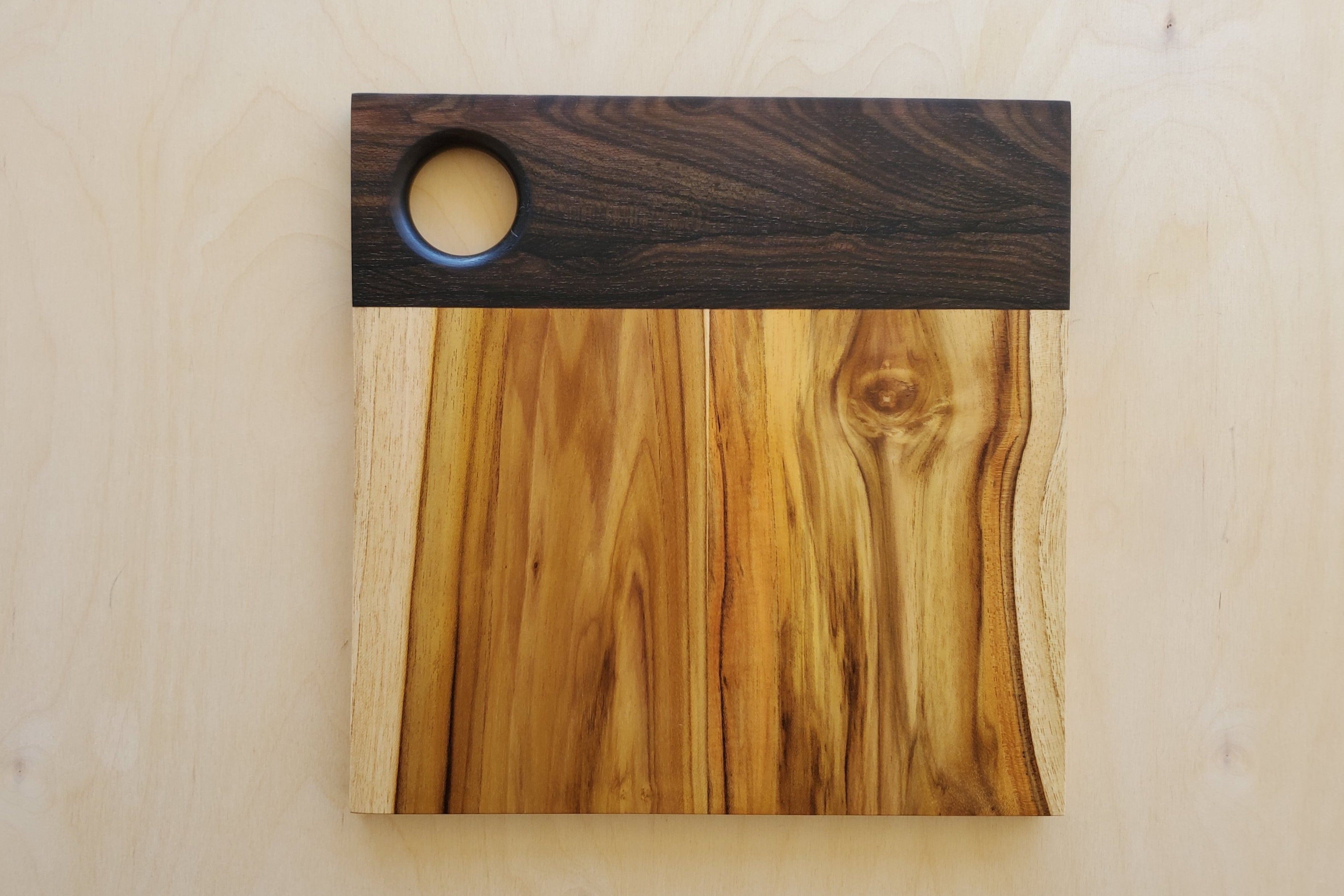 Handcrafted Guatemalan Wood Serving Board - Square Cheese & Charcuterie Platter for Entertaining & Gifts | Durable Kitchen Cutting Board for Cheese, Bread & Appetizers