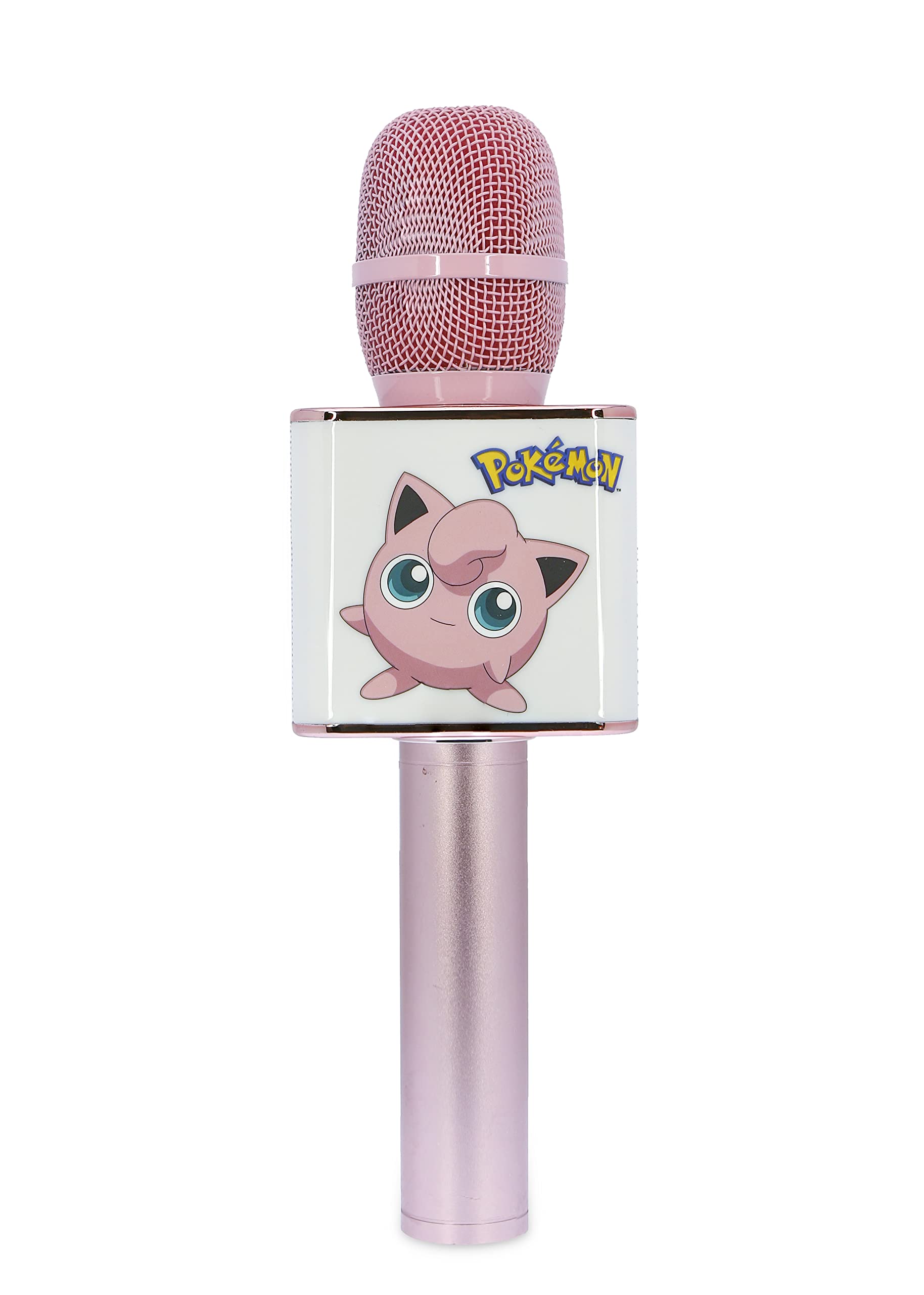 OTL TECHNOLOGIES Pokémon Jigglypuff Karaoke Microphone with Bluetooth Speaker - Portable Wireless Singing Mic for Kids & Adults - Perfect for Parties, Gifts & Family Fun