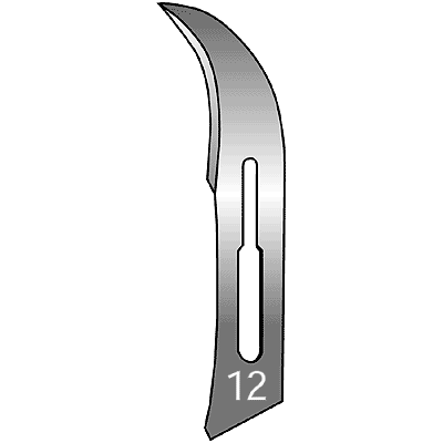 Disposable Stainless Steel Surgical Blades #12 06 3102 - Premium Sharp Medical Scalpels for Precise Cutting - Ideal for Medical Procedures, First Aid Kits & Crafting Projects