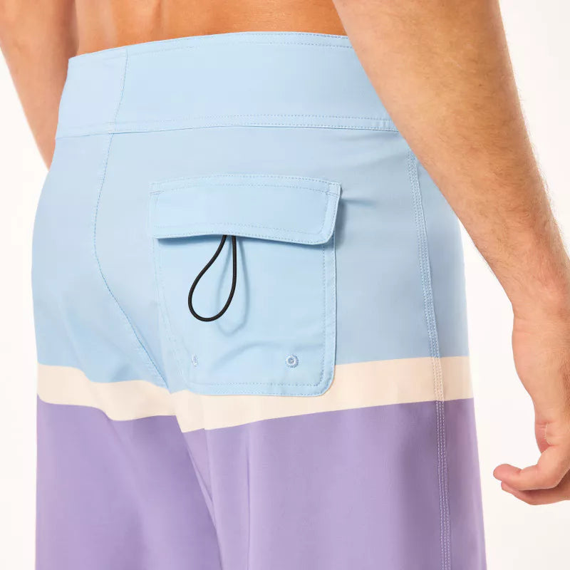 Oakley Swell Line RC 18 Boardshorts - Men's Swim Trunks | Quick-Dry, UPF 50+ Sun Protection | Stone Wash Blue | Perfect for Beach, Pool & Water Sports