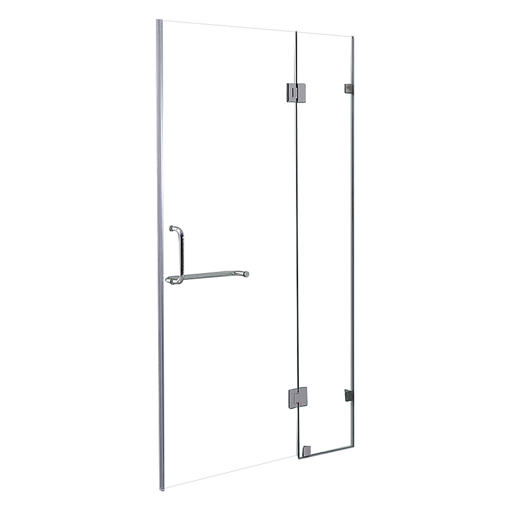 Premium 120 x 200cm Frameless Shower Screen - 10mm Tempered Glass - Wall to Wall Installation - Modern Bathroom Upgrade by Della Francesca - Perfect for Spa-Like Showers & Luxurious Bathroom Designs