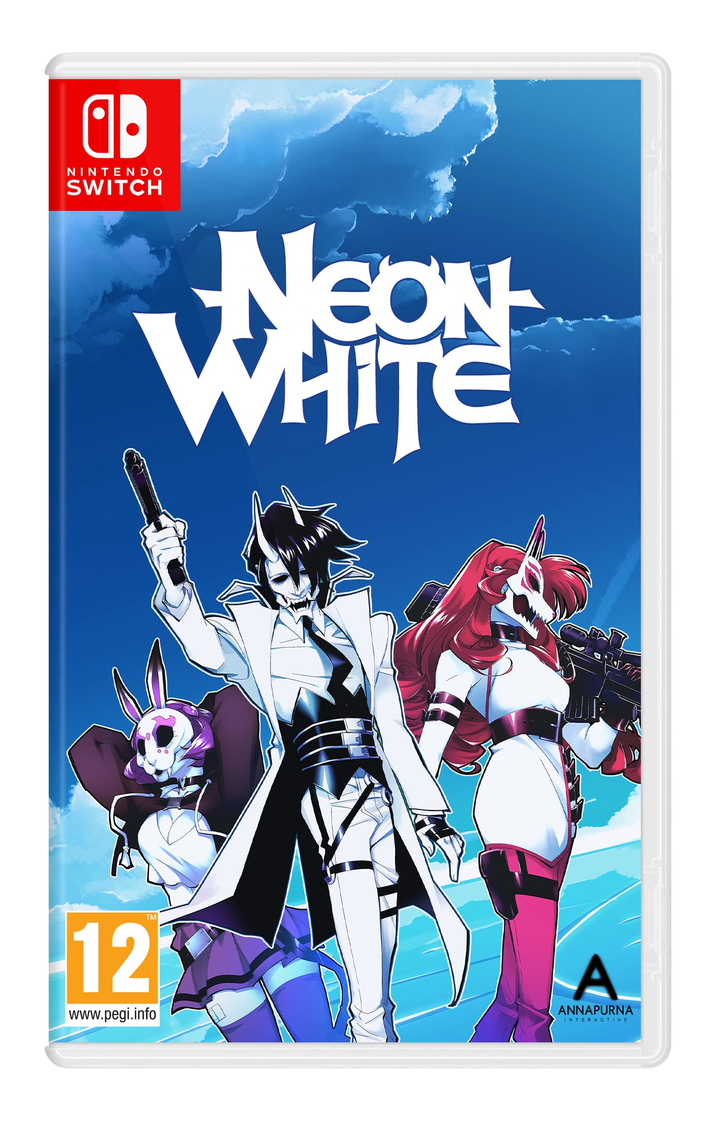 Neon White Nintendo Switch Game - Fast-Paced Action Shooter for Nintendo Switch | Perfect for Competitive & Single-Player Gaming