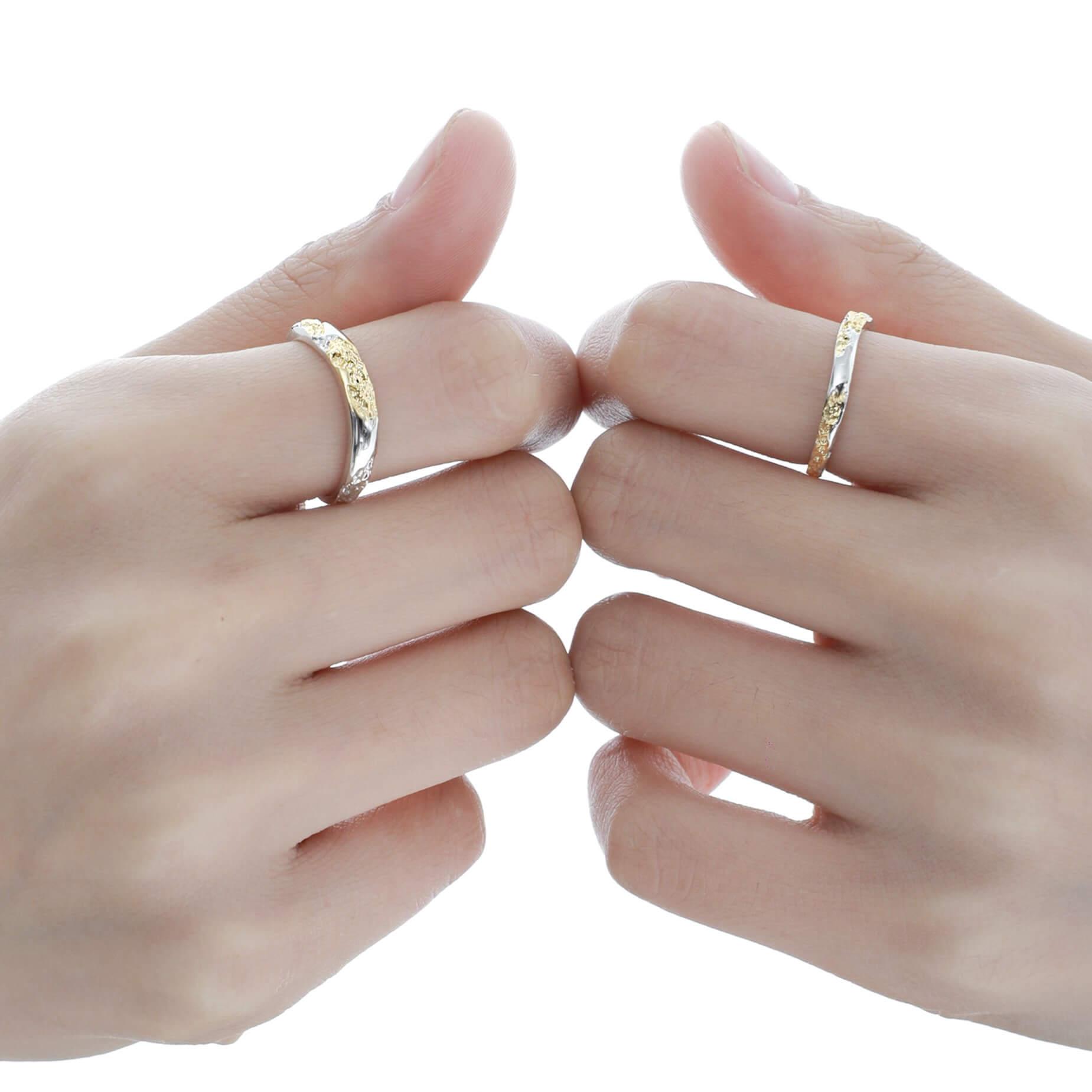 Sterling Silver & Gold Loong Split Ring - S925 Silver Dragon Jewelry for Men & Women - Perfect for Necklaces, Bracelets & Keychains