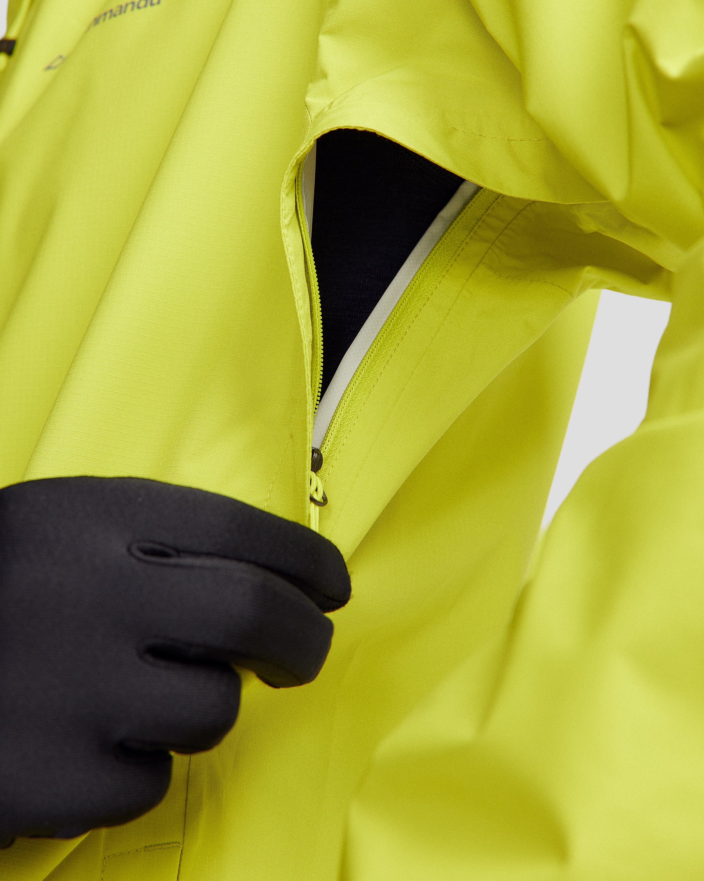 Men's Waterproof Trailhead Stretch 2.5L Rain Jacket - Lightweight Hiking Windbreaker with Hood (Bright Moss Green) - Perfect for Outdoor Adventures, Camping & Mountain Climbing