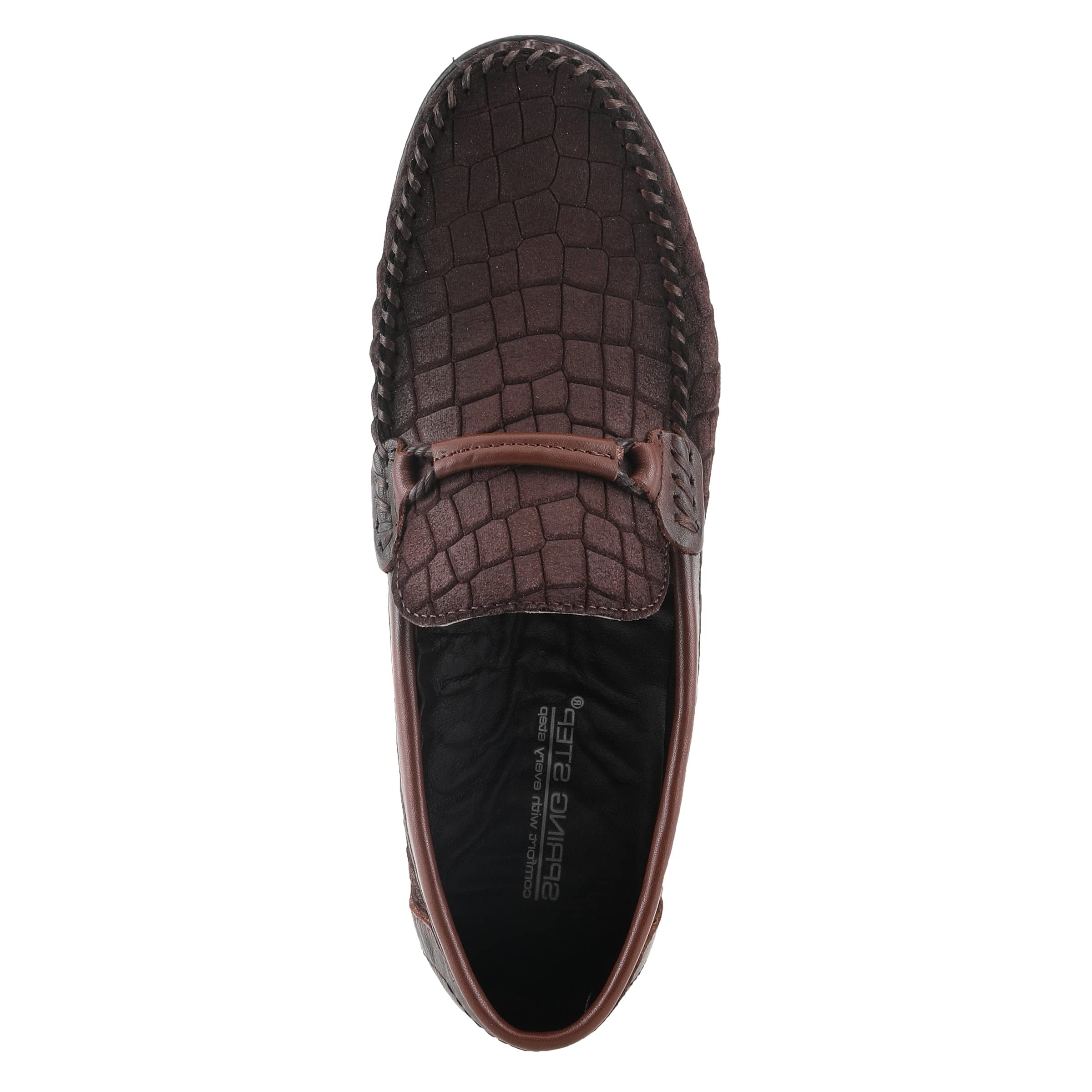 Spring Step Men's Luciano Slip-On Loafers - Comfortable Casual Shoes for Walking, Work & Travel - Lightweight Breathable Slip-Ons for Men