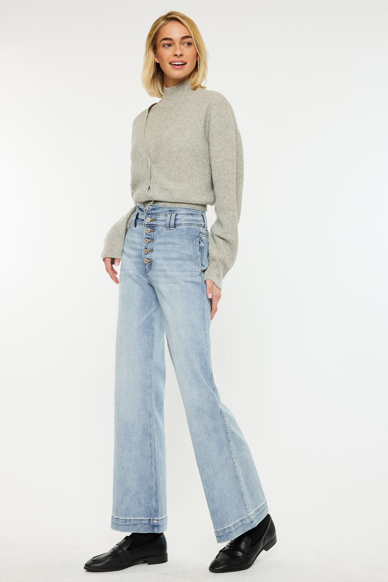 Meredith High Rise Slim Flare Jeans for Women - Stretchy Denim Pants with Bootcut Fit | Perfect for Casual Wear, Office Outfits & Night Out