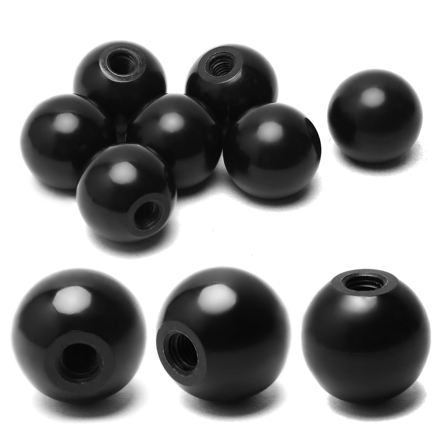20Pcs Black Bakelite Ball Knob M8 Female Thread - 30mm/1.18