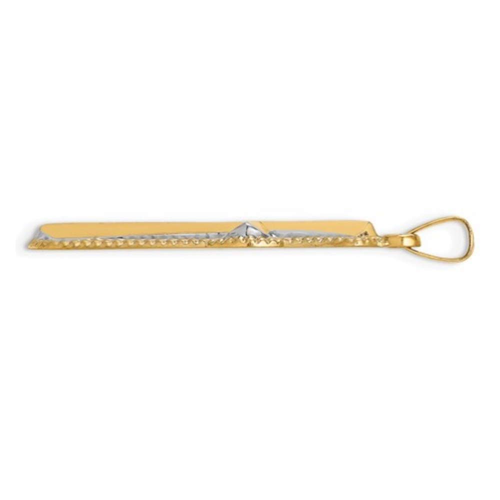 14K Yellow Gold Budded Beaded Edge Cross Pendant Necklace - Religious Jewelry for Men & Women - Perfect for Baptism, Confirmation, and Everyday Faith Wear