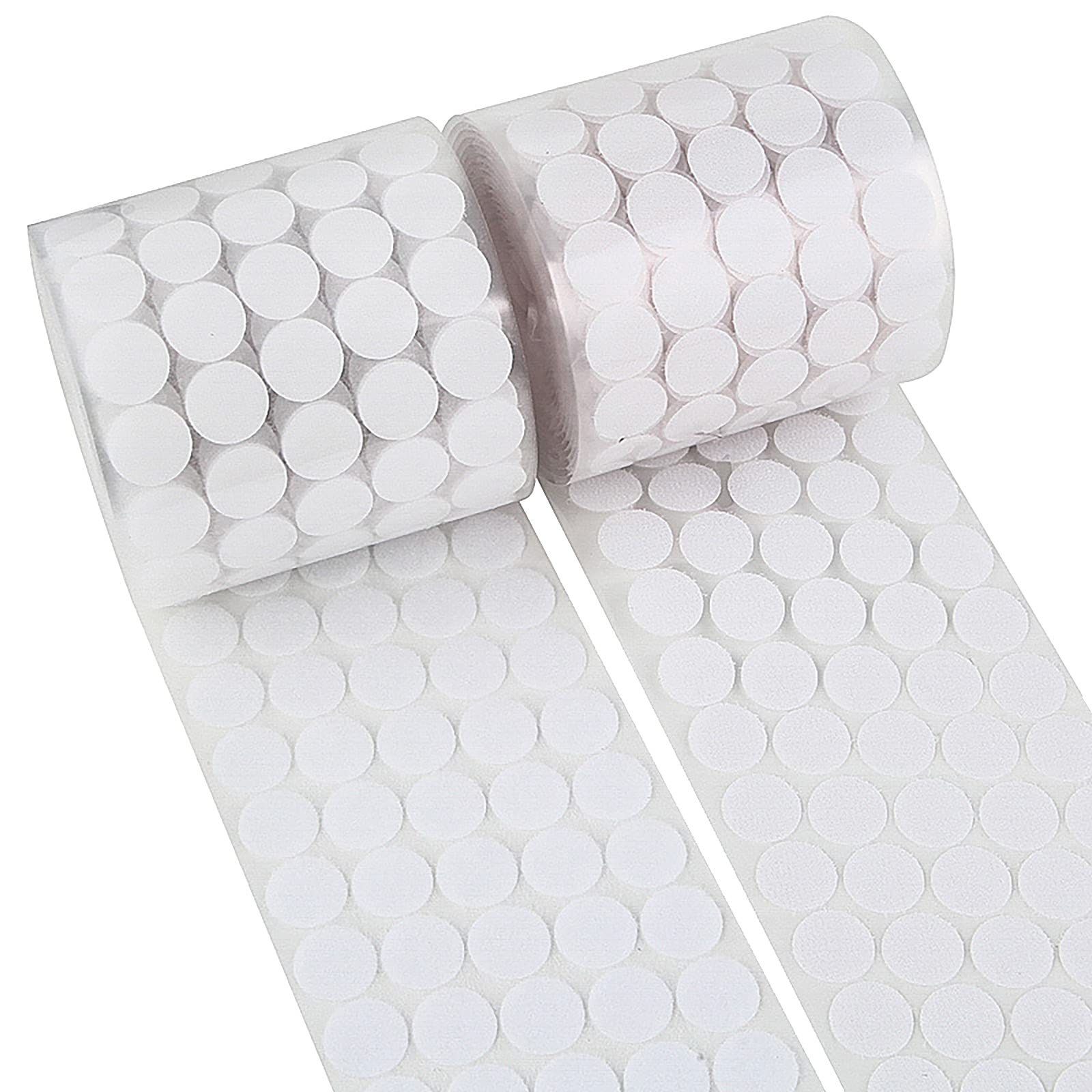 15mm White Round Adhesive Stickers - 100 Pairs for DIY, Office & Photography - Home School & Studio Use