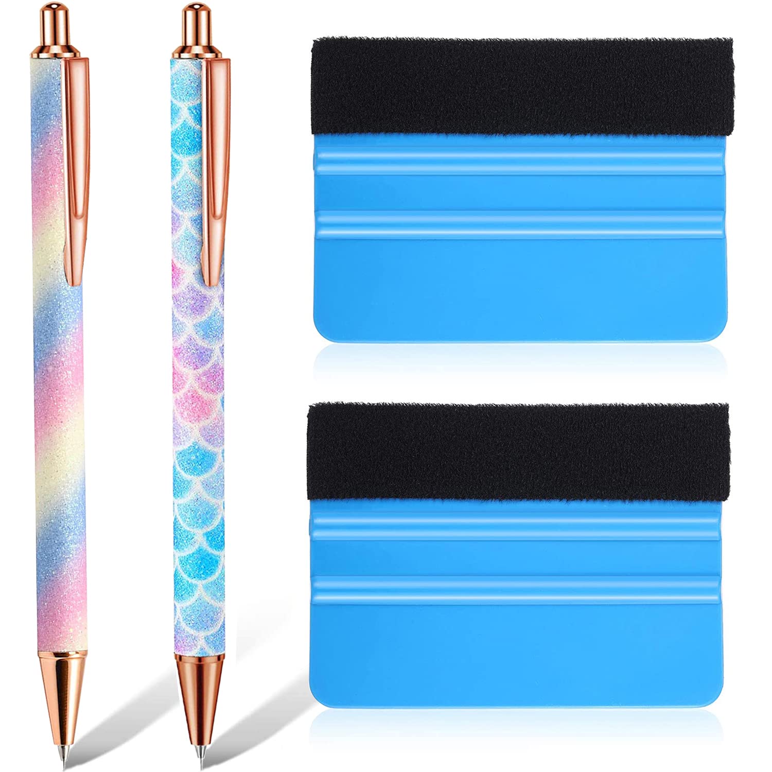 2-Piece Stainless Steel Retractable Air Release Weeding Tools for Vinyl & Craft Projects - Perfect for DIY, Scrapbooking, Sign Making & Decals (Multicolor)