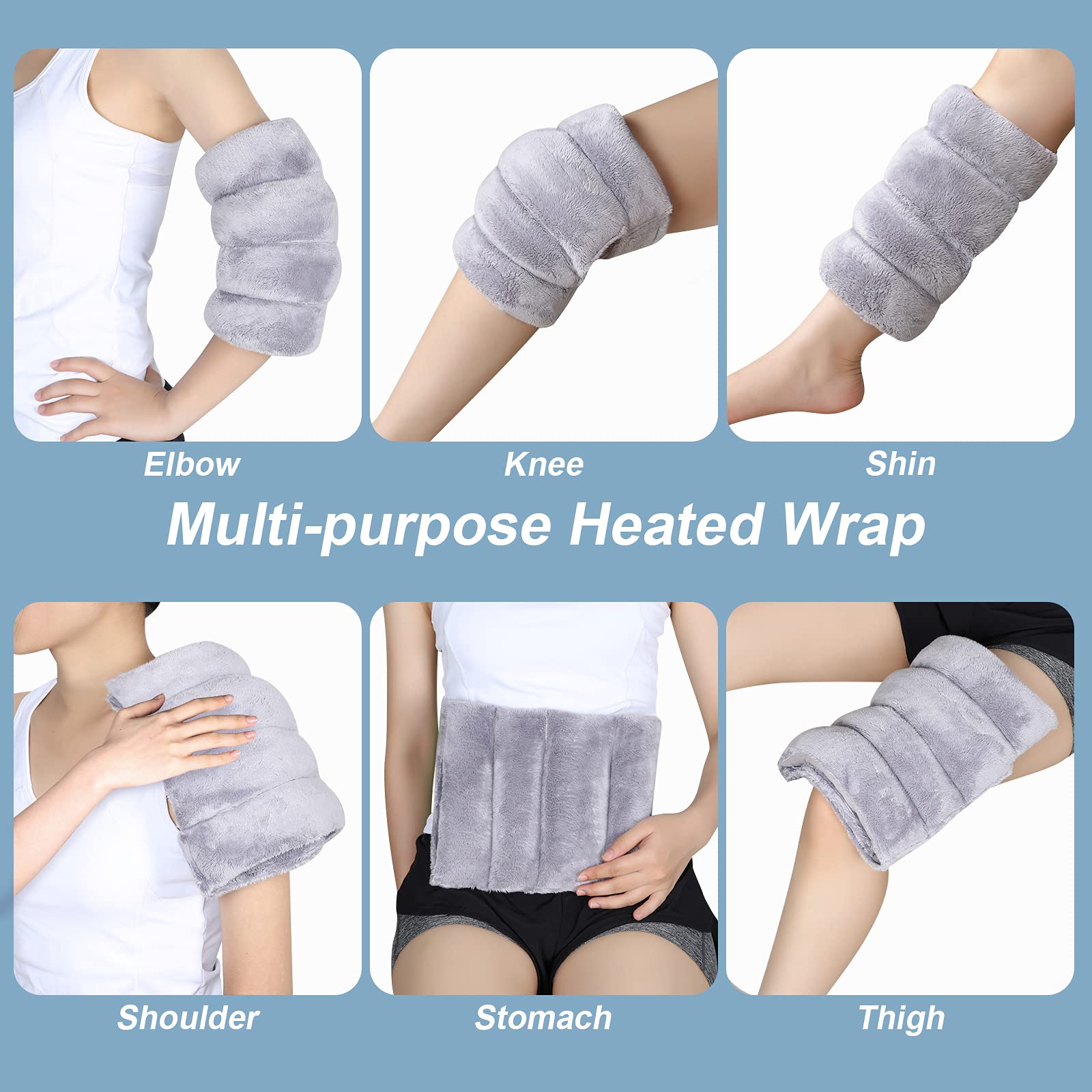 REVIX Microwavable Heating Mittens & Microwave Heating Pad for Pain Relief - Arthritis, Elbow, Muscle & Joint Warmers - 1 Pair for Hand Warmth & Comfort - Perfect for Cold Weather, Arthritis Relief & Relaxation at Home
