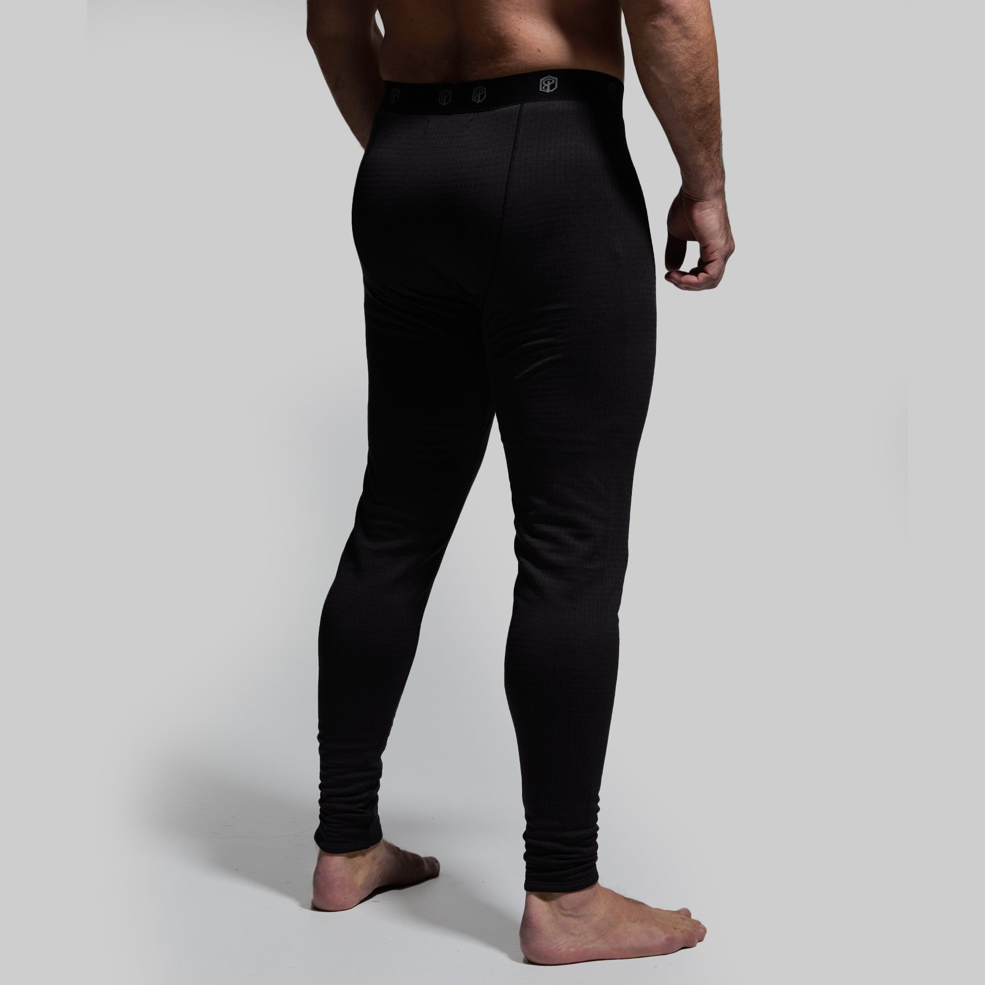 Men's Thermal Base Layer Pants - Quiver Insulated Winter Underwear for Cold Weather (Black) | Perfect for Skiing, Snowboarding & Outdoor Activities